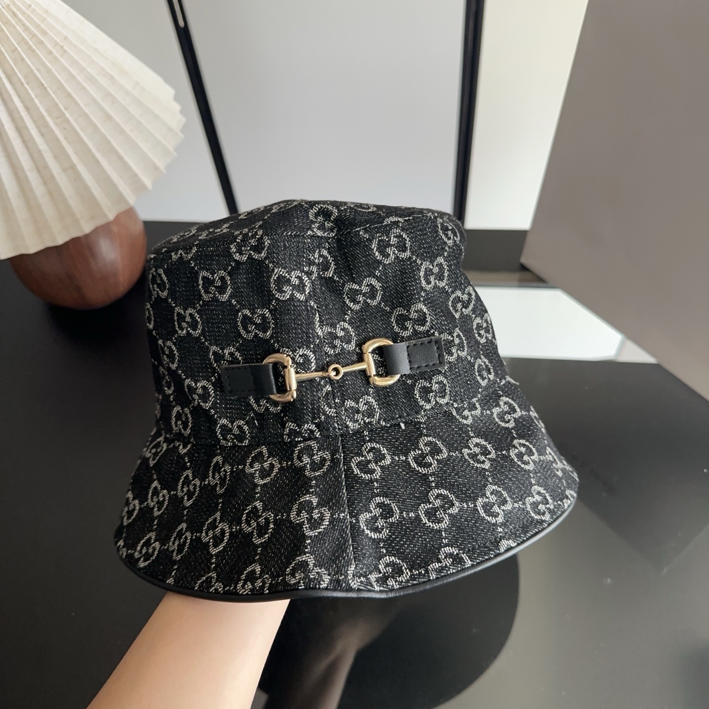 GUCCI古奇 2026专柜新款简约刺绣款渔夫帽，很潮！休闲运动款，经典制作，超级好搭衣服！