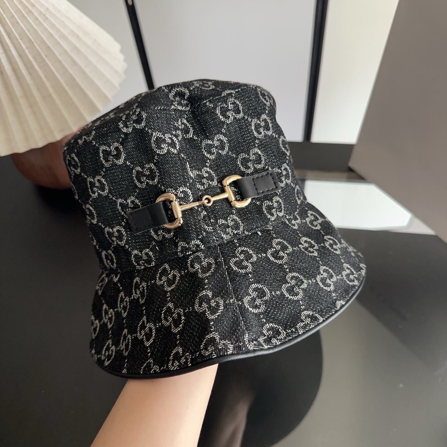 GUCCI古奇 2026专柜新款简约刺绣款渔夫帽，很潮！休闲运动款，经典制作，超级好搭衣服！