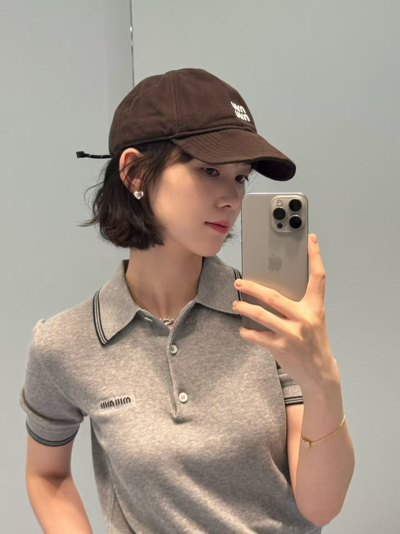 Miumiu缪缪 新款订单款刺绣棒球帽🧢大牌款超好搭配，赶紧入手！
