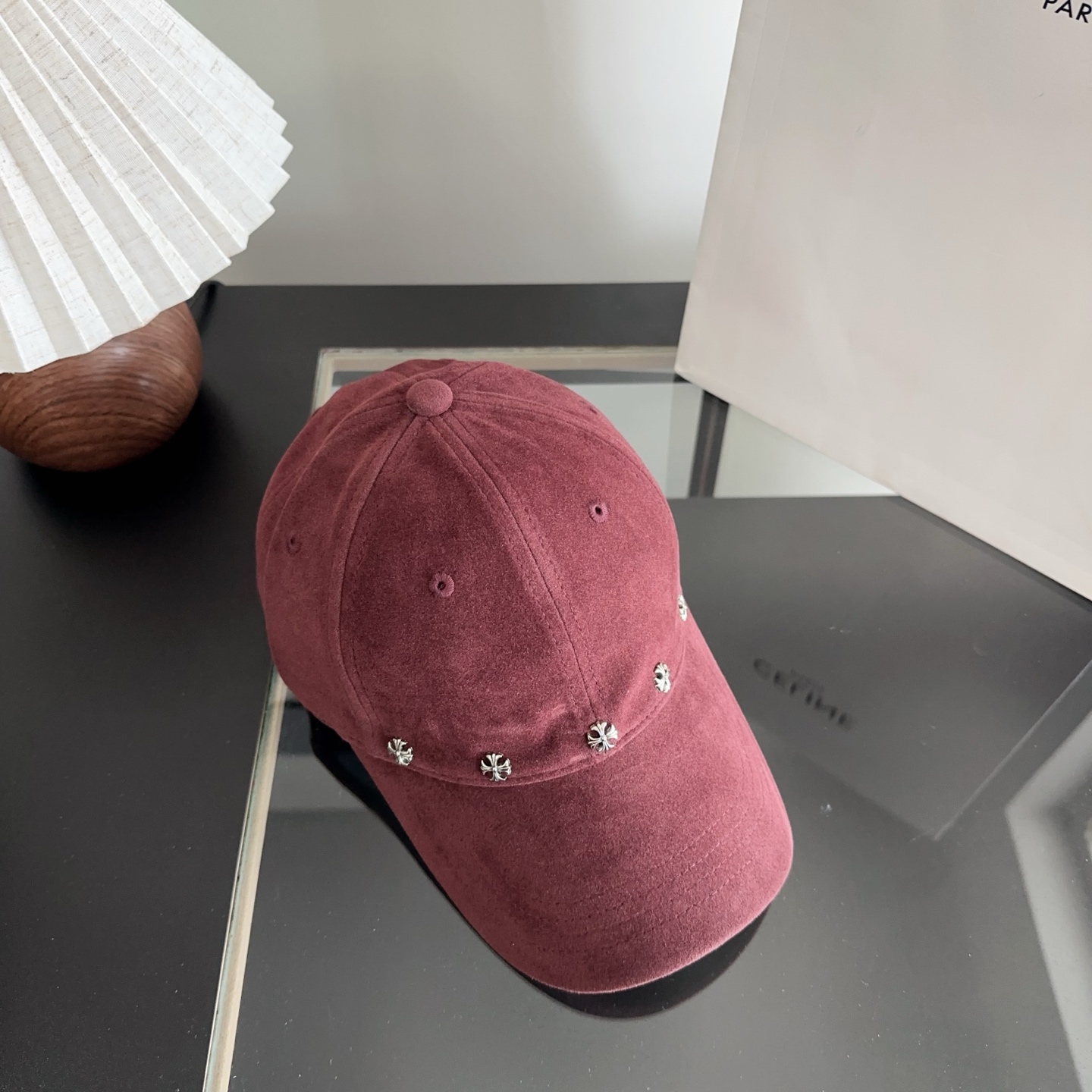 Chrome Hearts 克罗心💓早秋新款韩版时尚复古洗水棒球帽🧢鸭舌帽
