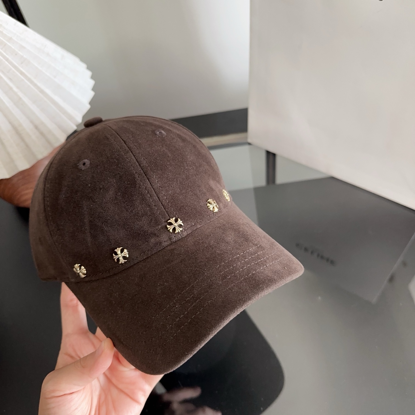 Chrome Hearts 克罗心💓早秋新款韩版时尚复古洗水棒球帽🧢鸭舌帽