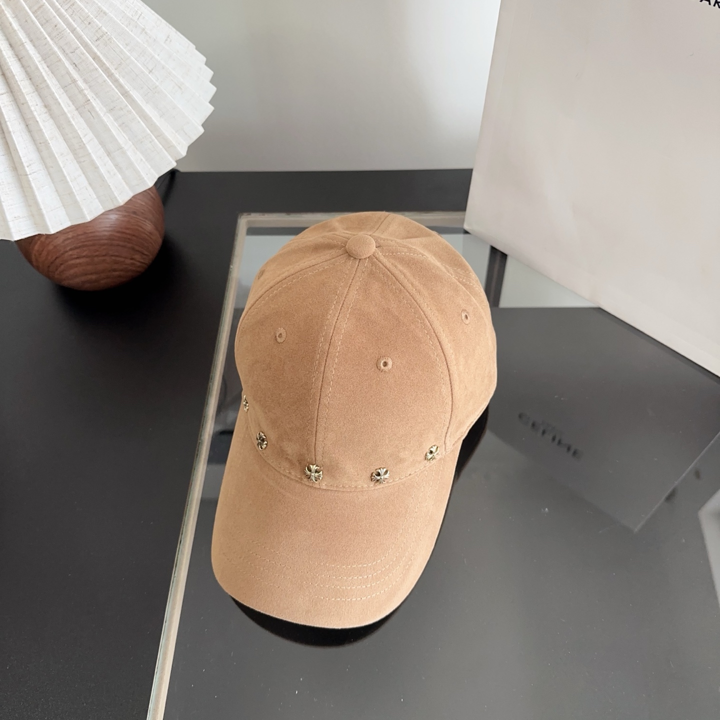 Chrome Hearts 克罗心💓早秋新款韩版时尚复古洗水棒球帽🧢鸭舌帽