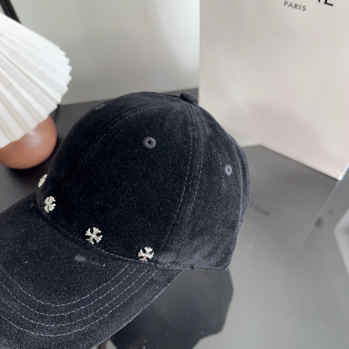 Chrome Hearts 克罗心💓早秋新款韩版时尚复古洗水棒球帽🧢鸭舌帽