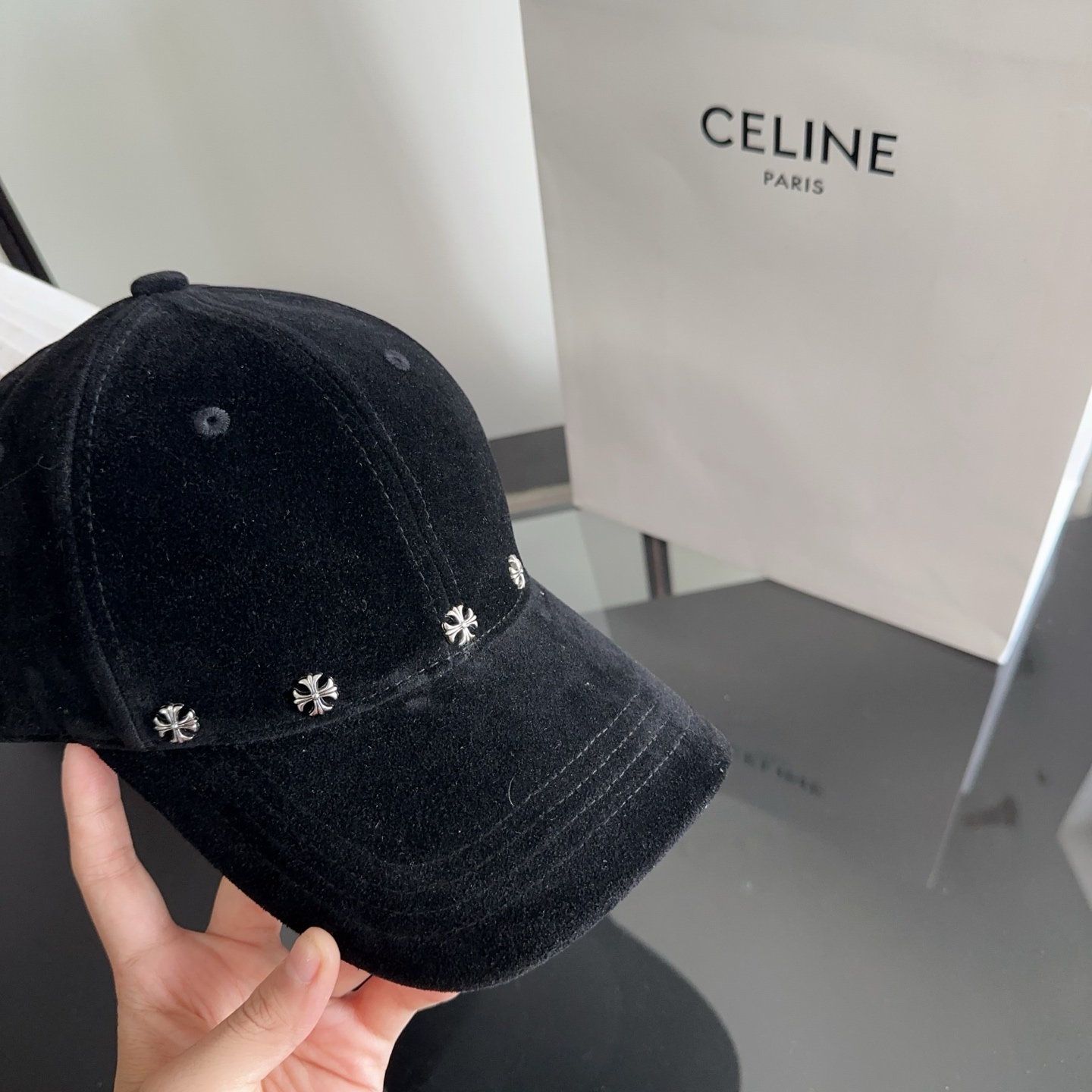 Chrome Hearts 克罗心💓早秋新款韩版时尚复古洗水棒球帽🧢鸭舌帽