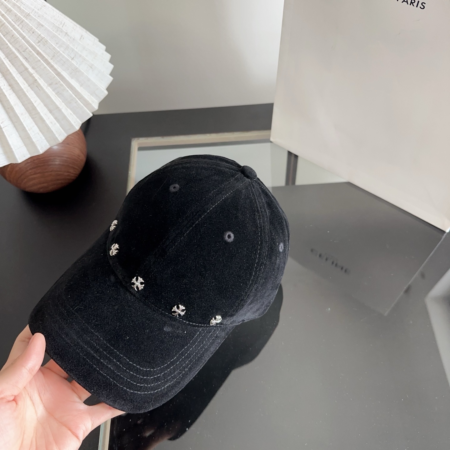 Chrome Hearts 克罗心💓早秋新款韩版时尚复古洗水棒球帽🧢鸭舌帽