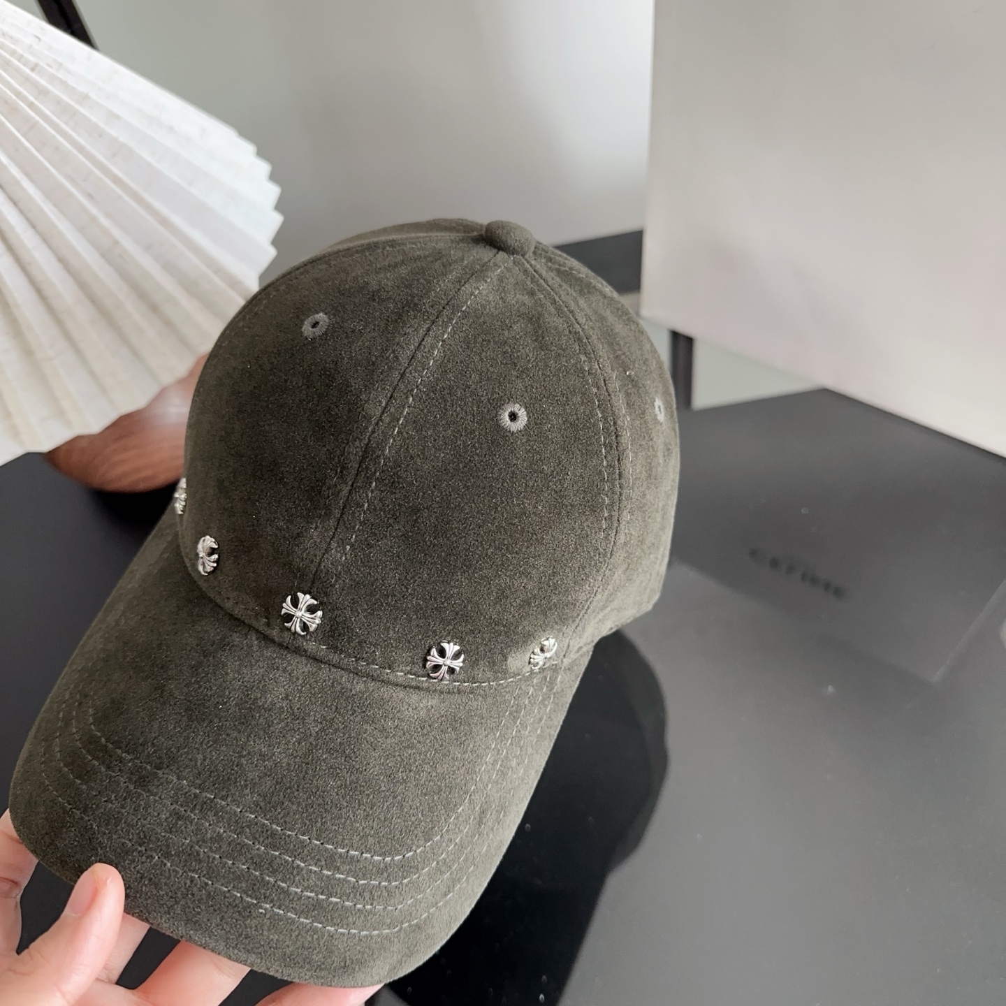 Chrome Hearts 克罗心💓早秋新款韩版时尚复古洗水棒球帽🧢鸭舌帽