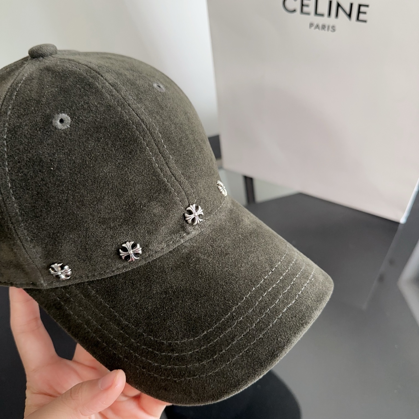 Chrome Hearts 克罗心💓早秋新款韩版时尚复古洗水棒球帽🧢鸭舌帽