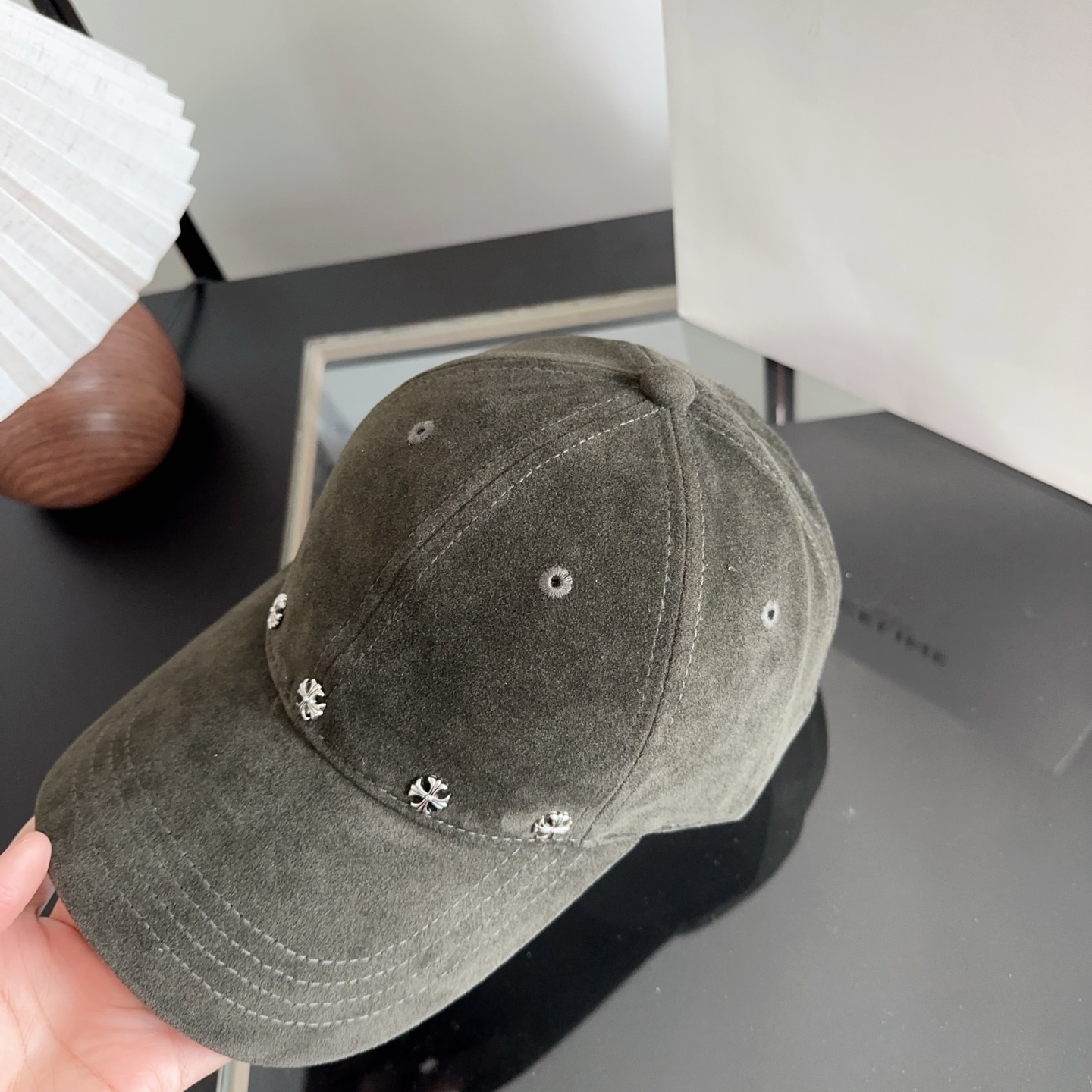 Chrome Hearts 克罗心💓早秋新款韩版时尚复古洗水棒球帽🧢鸭舌帽