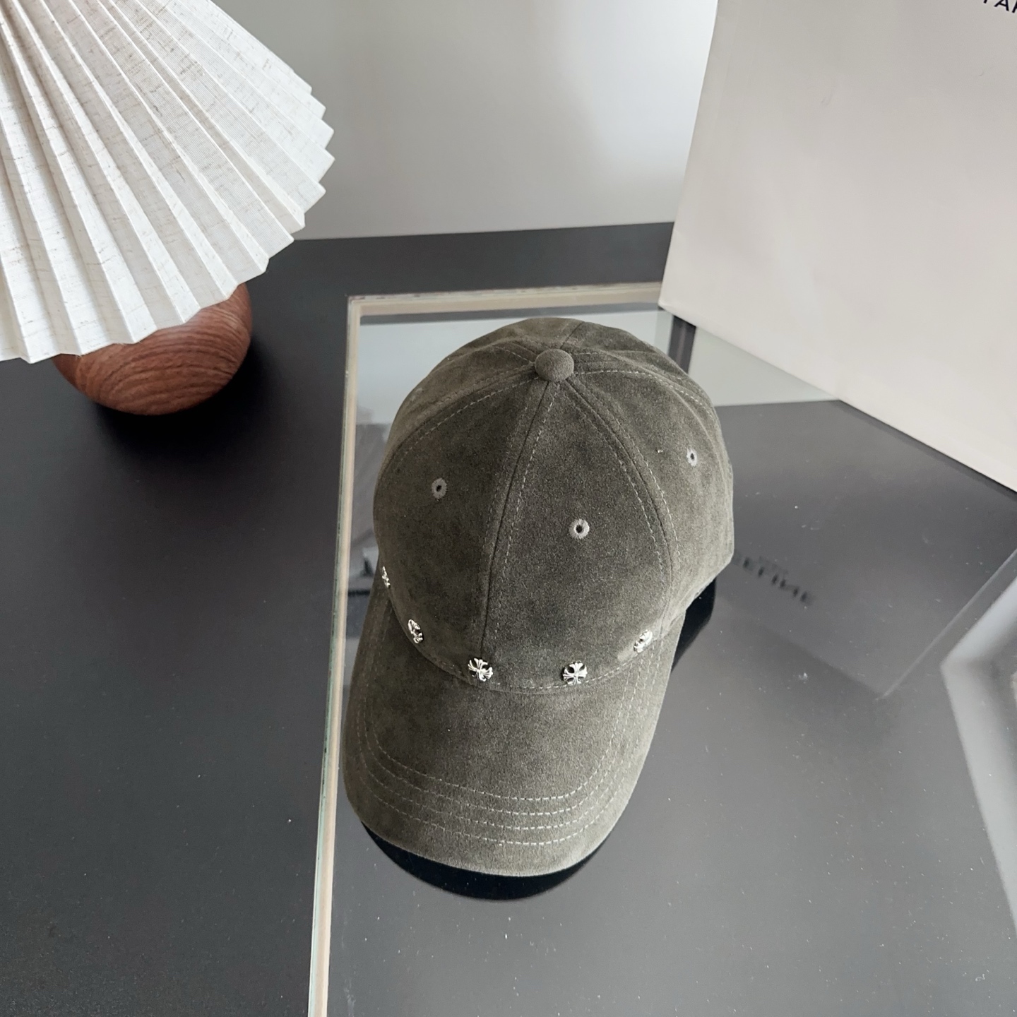 Chrome Hearts 克罗心💓早秋新款韩版时尚复古洗水棒球帽🧢鸭舌帽