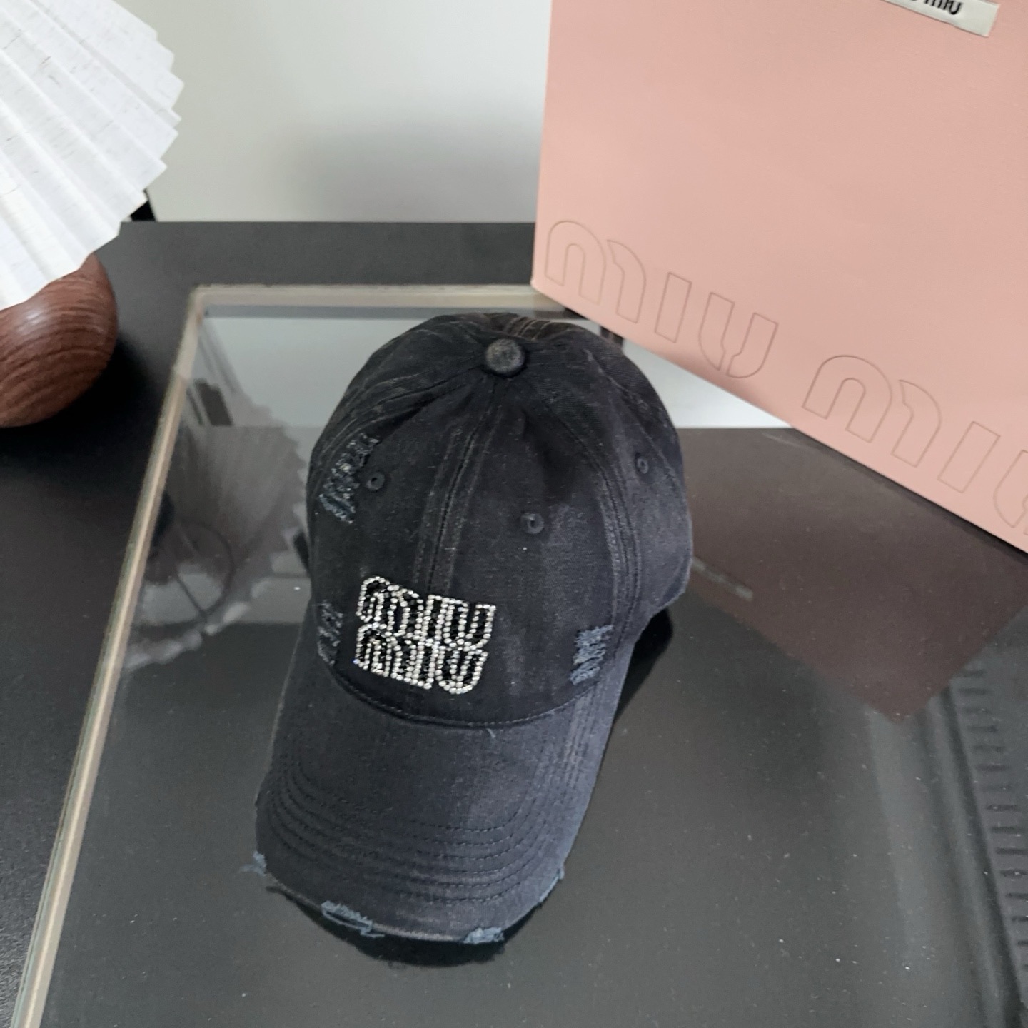 miumiu 缪缪秋冬新品棒球帽 原单正品开模订制，原版做工细致质量超赞！