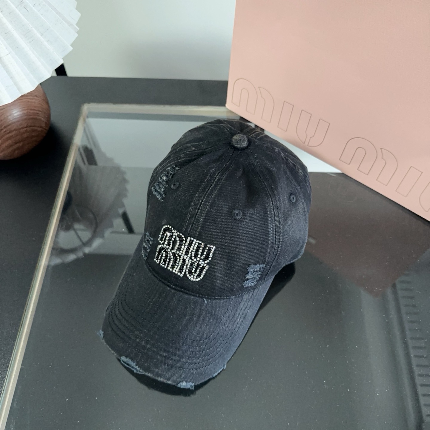 miumiu 缪缪秋冬新品棒球帽 原单正品开模订制，原版做工细致质量超赞！