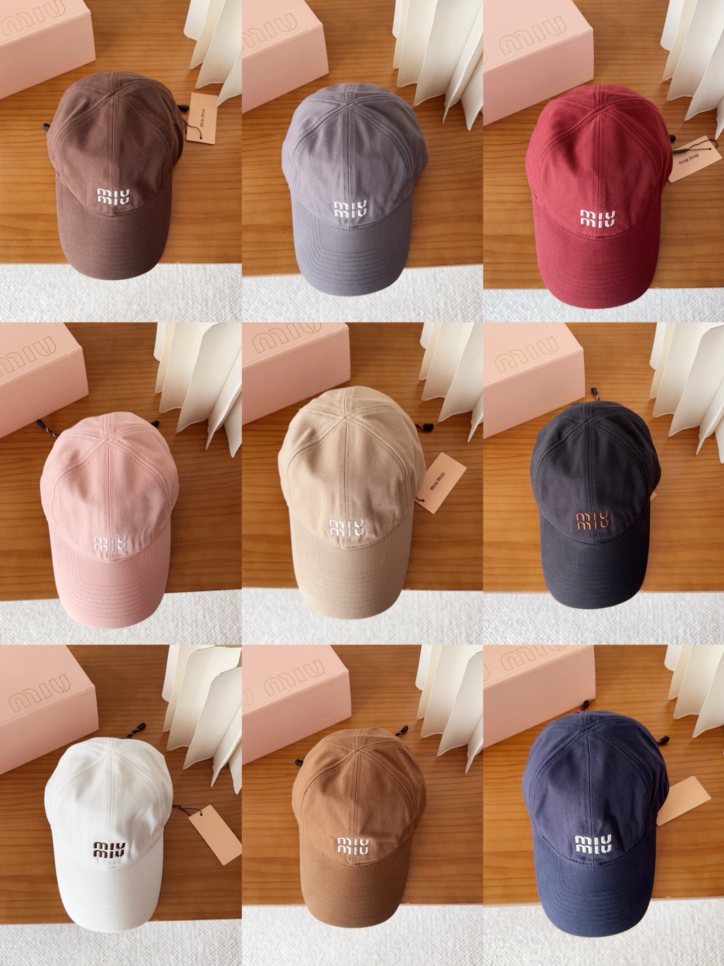 miumiu 缪缪秋冬新品棒球帽 原单正品开模订制，原版做工细致质量超赞！