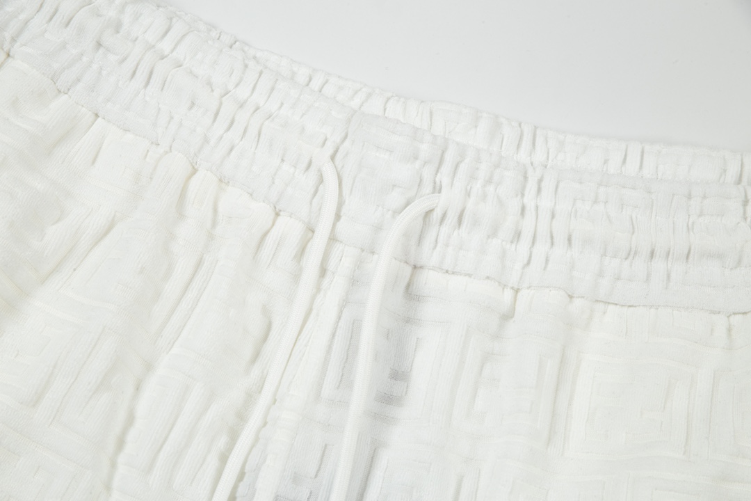 New FENDI FF Logo Towel Leisure Shorts Set for Spring/Summer 2024 - 图片 4