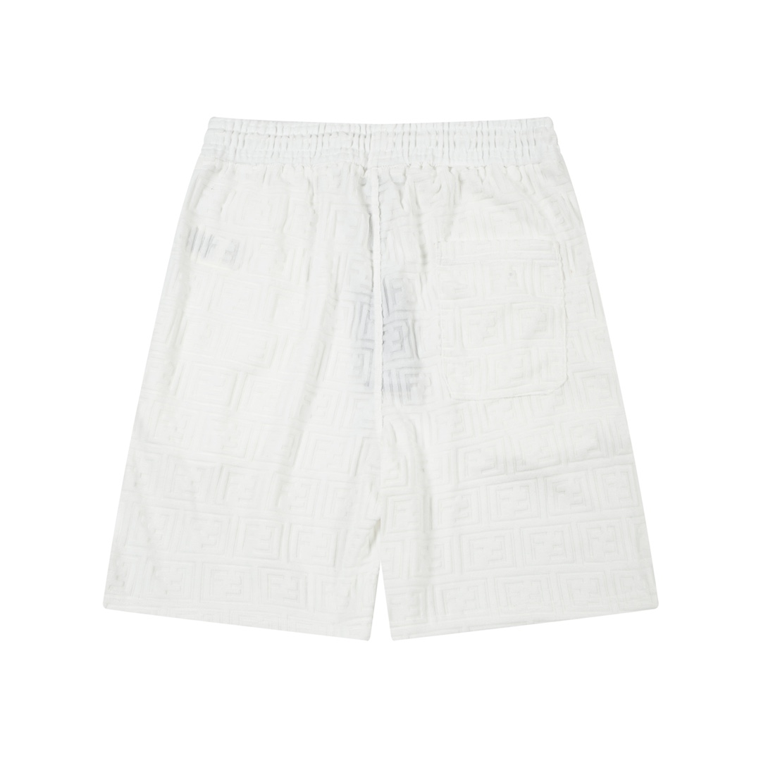 New FENDI FF Logo Towel Leisure Shorts Set for Spring/Summer 2024 - 图片 2