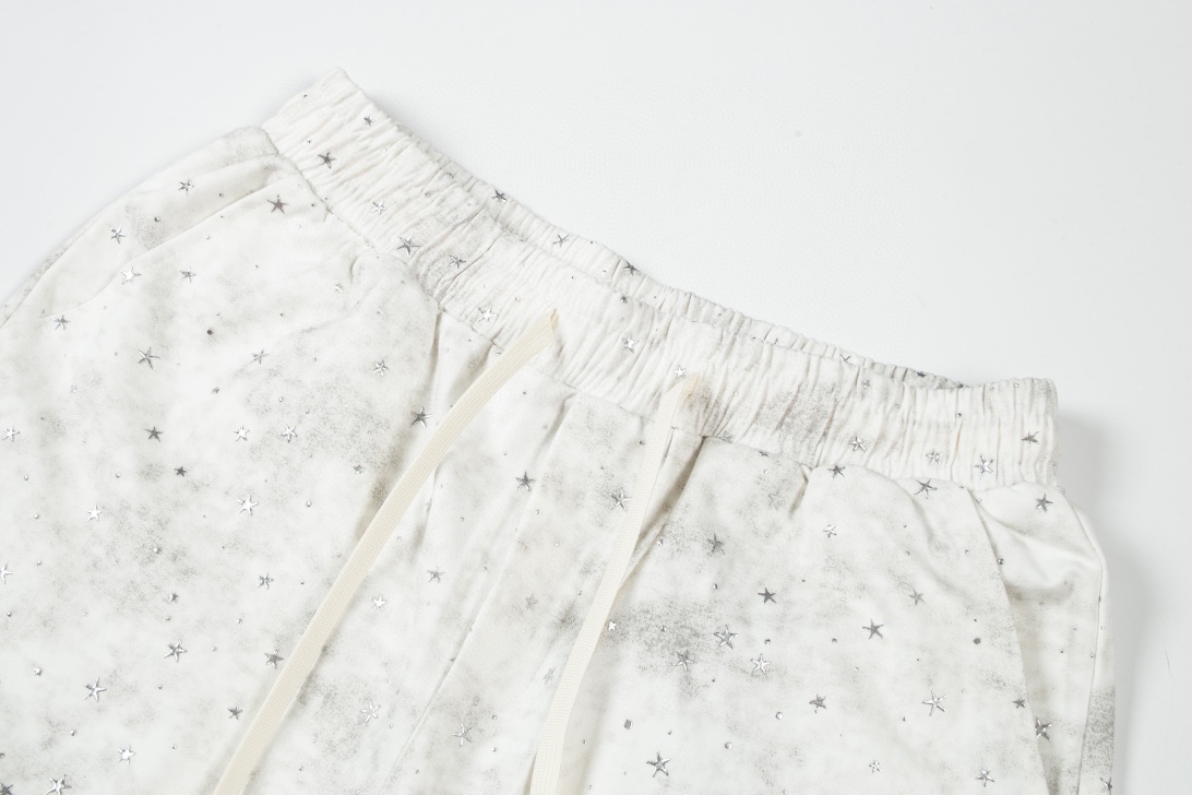 Givenchy-Vanch Extinction Star Logo Sports Shorts for Spring/Summer 2024. Sizes M-4XL, Black/White. - 图片 3