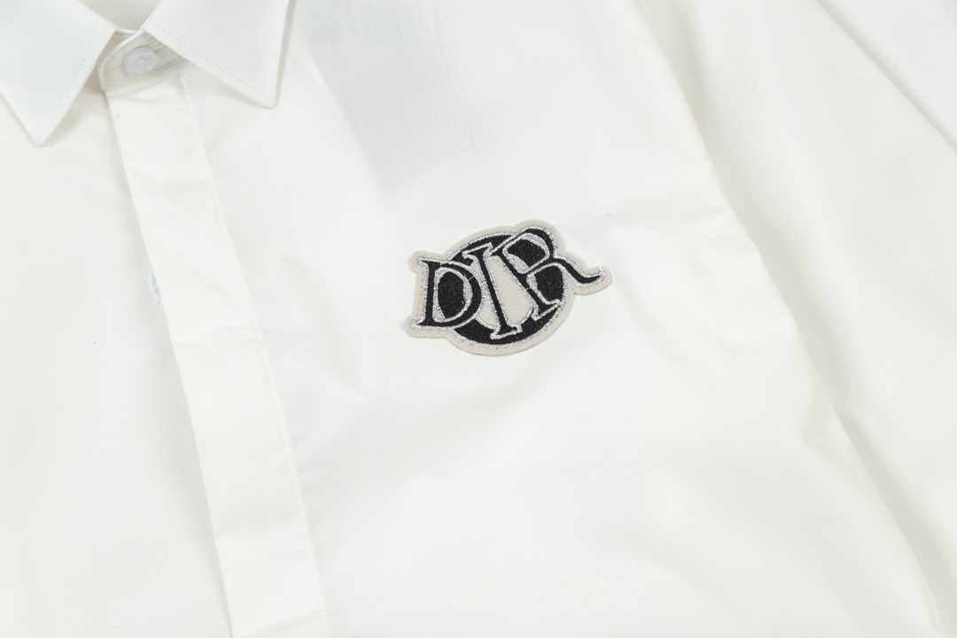 2024 Spring/Summer CJCR Extinction Di* Shirt: Fine Embroidery, Classic Logo, M-3XL, Black/White. - 图片 5