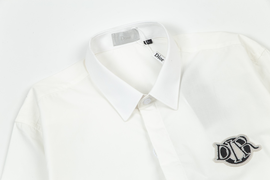 2024 Spring/Summer CJCR Extinction Di* Shirt: Fine Embroidery, Classic Logo, M-3XL, Black/White. - 图片 3