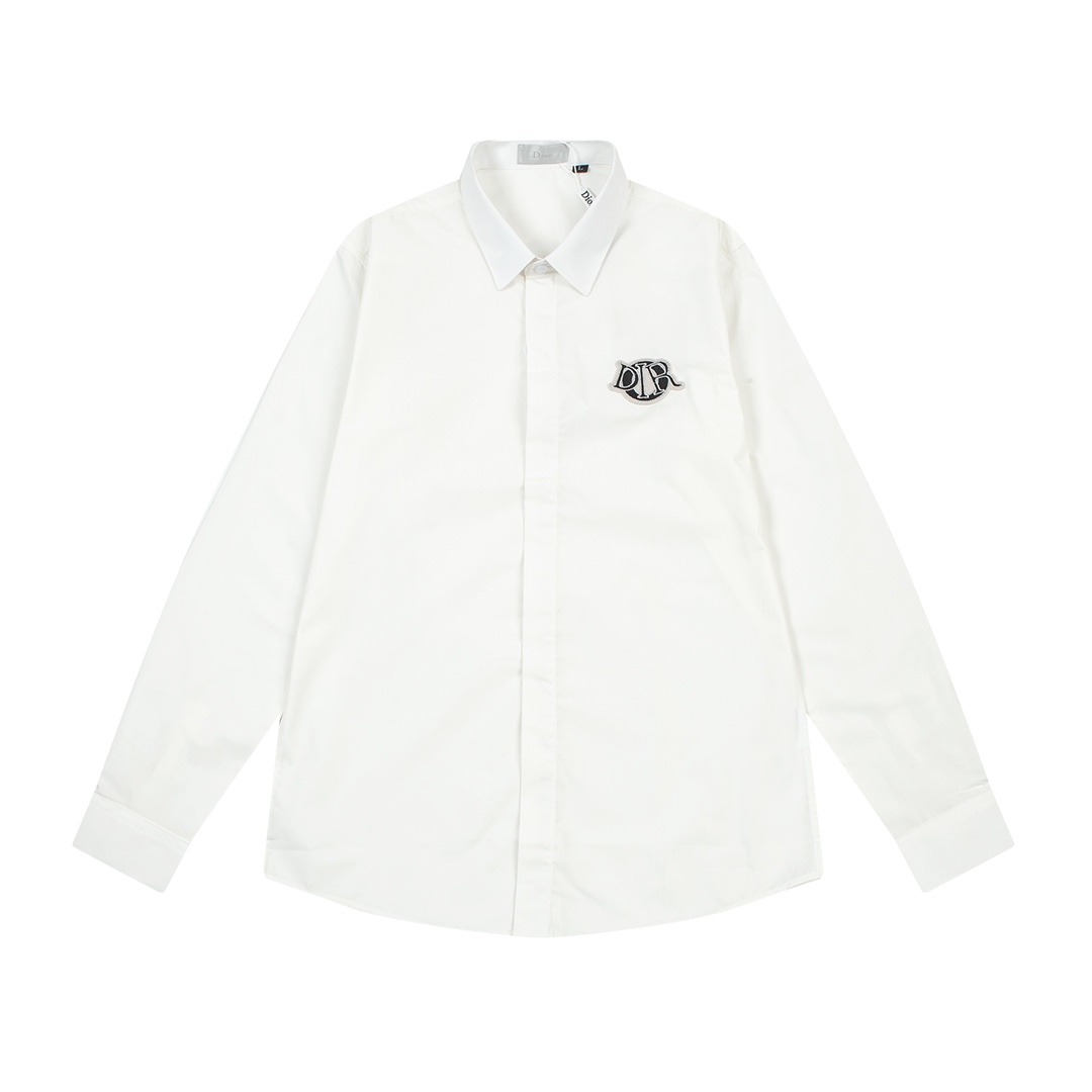 2024 Spring/Summer CJCR Extinction Di* Shirt: Fine Embroidery, Classic Logo, M-3XL, Black/White. - 图片 1