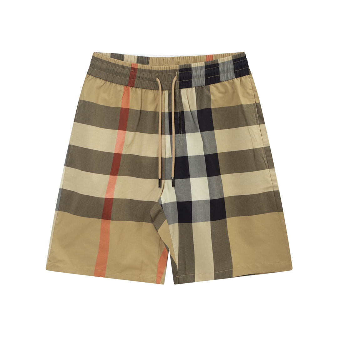Versión apocalíptica, nueva temporada verano 2024, BURBERR* pantalones cortos deportivos casuales de tela tejida de alg…