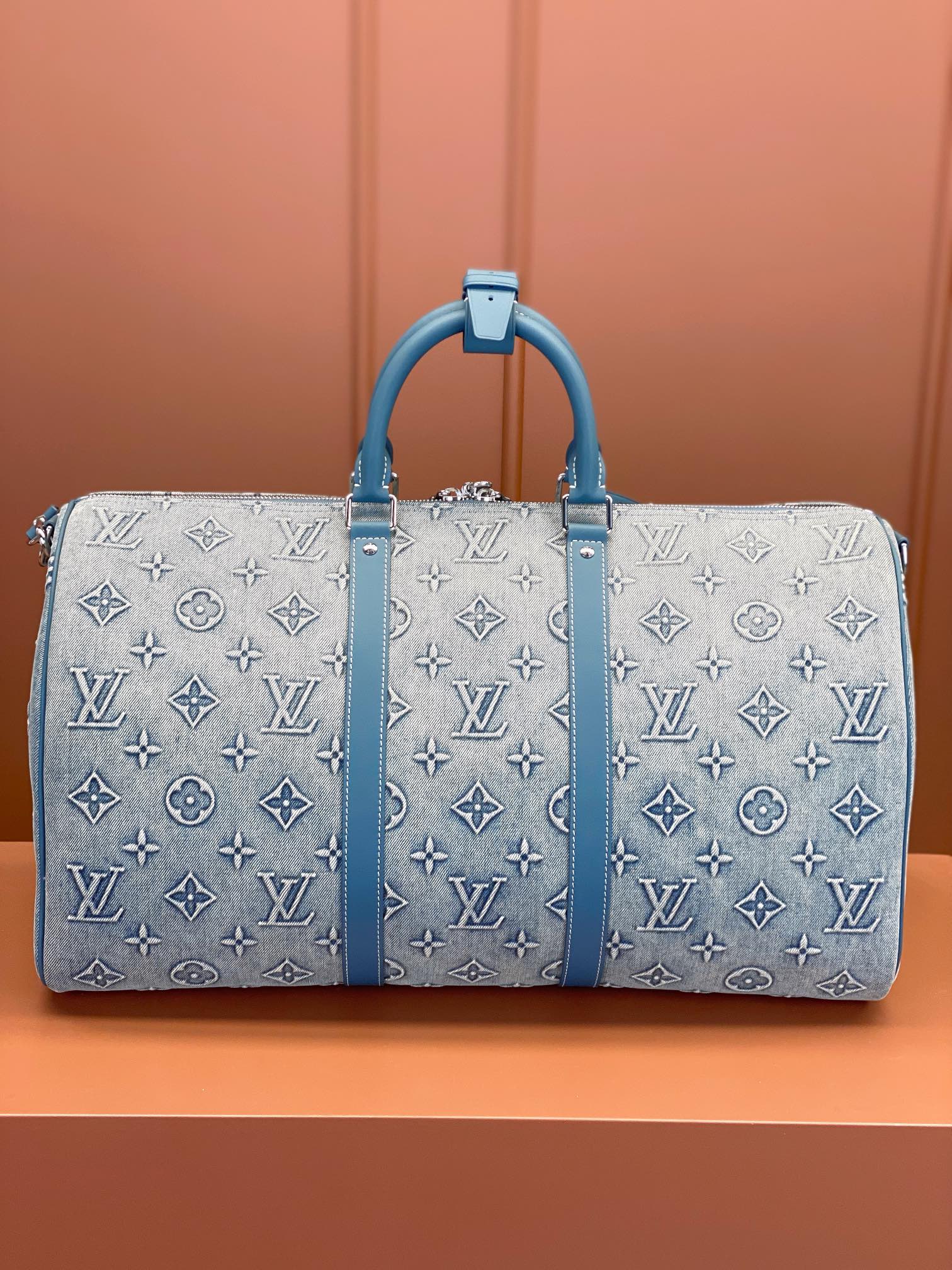 特级MB芯片版原厂皮KEEPALLBANDOULIÈRE50旅行袋型号M22532材料A级全钢五金进口原