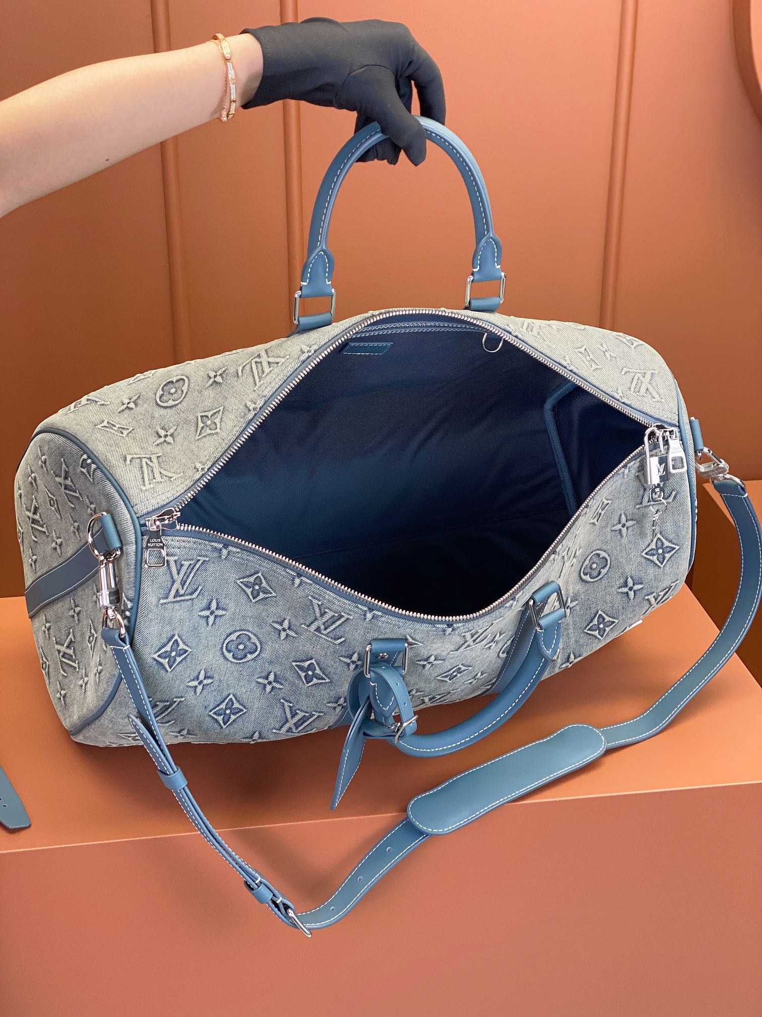 特级MB芯片版原厂皮KEEPALLBANDOULIÈRE50旅行袋型号M22532材料A级全钢五金进口原