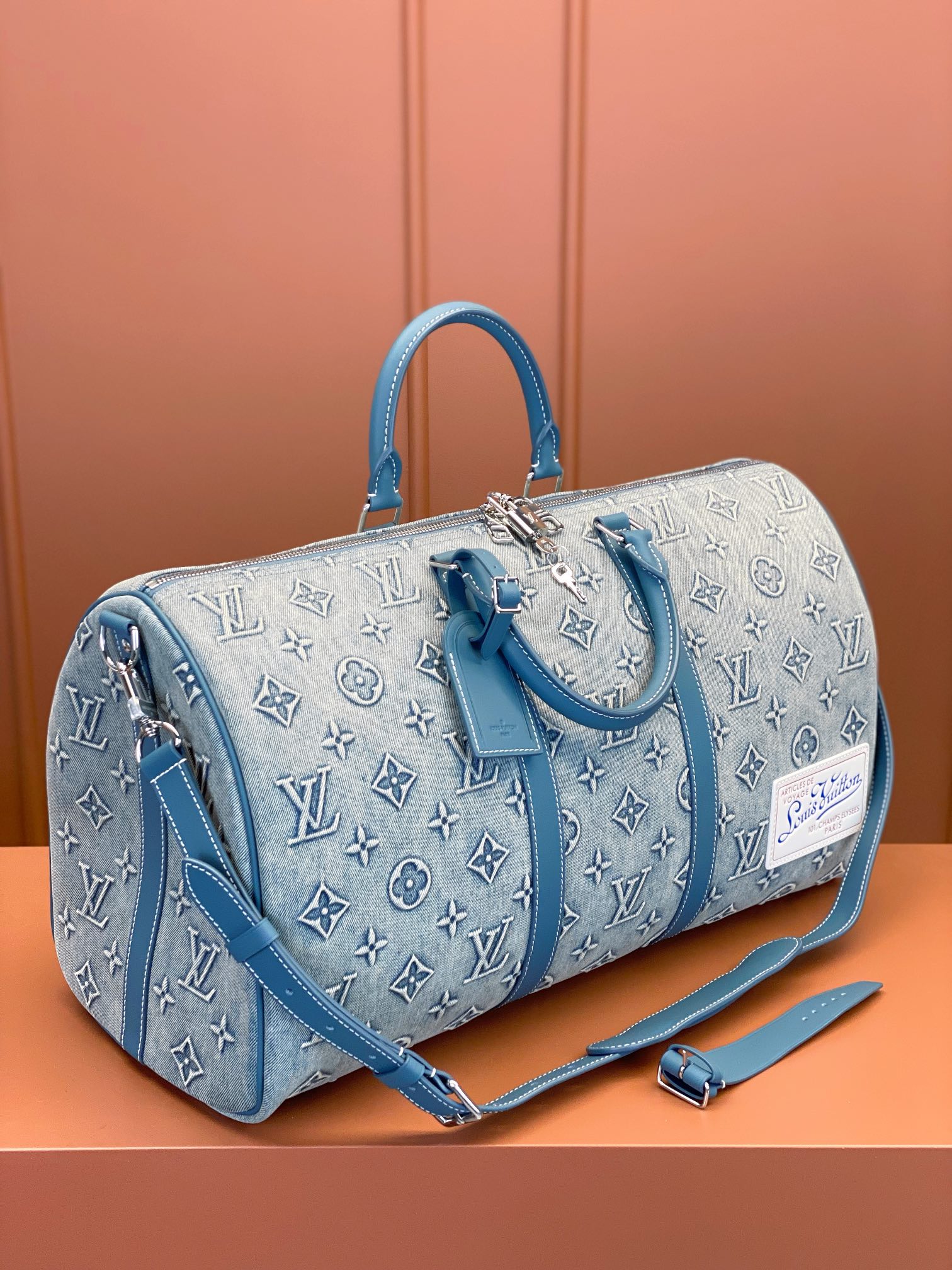 特级MB芯片版原厂皮KEEPALLBANDOULIÈRE50旅行袋型号M22532材料A级全钢五金进口原