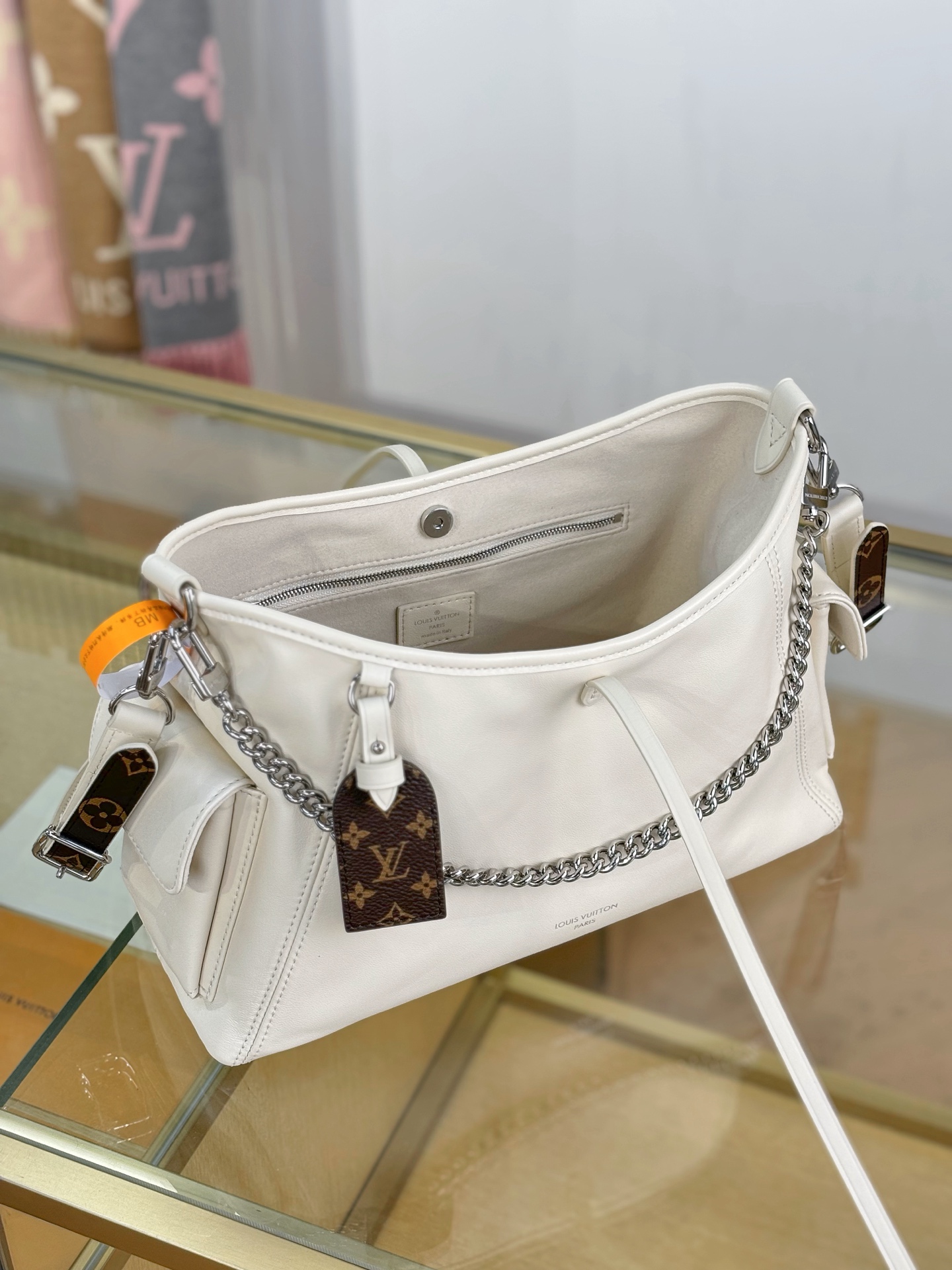 【特级MB芯片版原厂皮】
CARRYALL CARGO 小号手袋
型号：M12919白色
材料：A级全钢