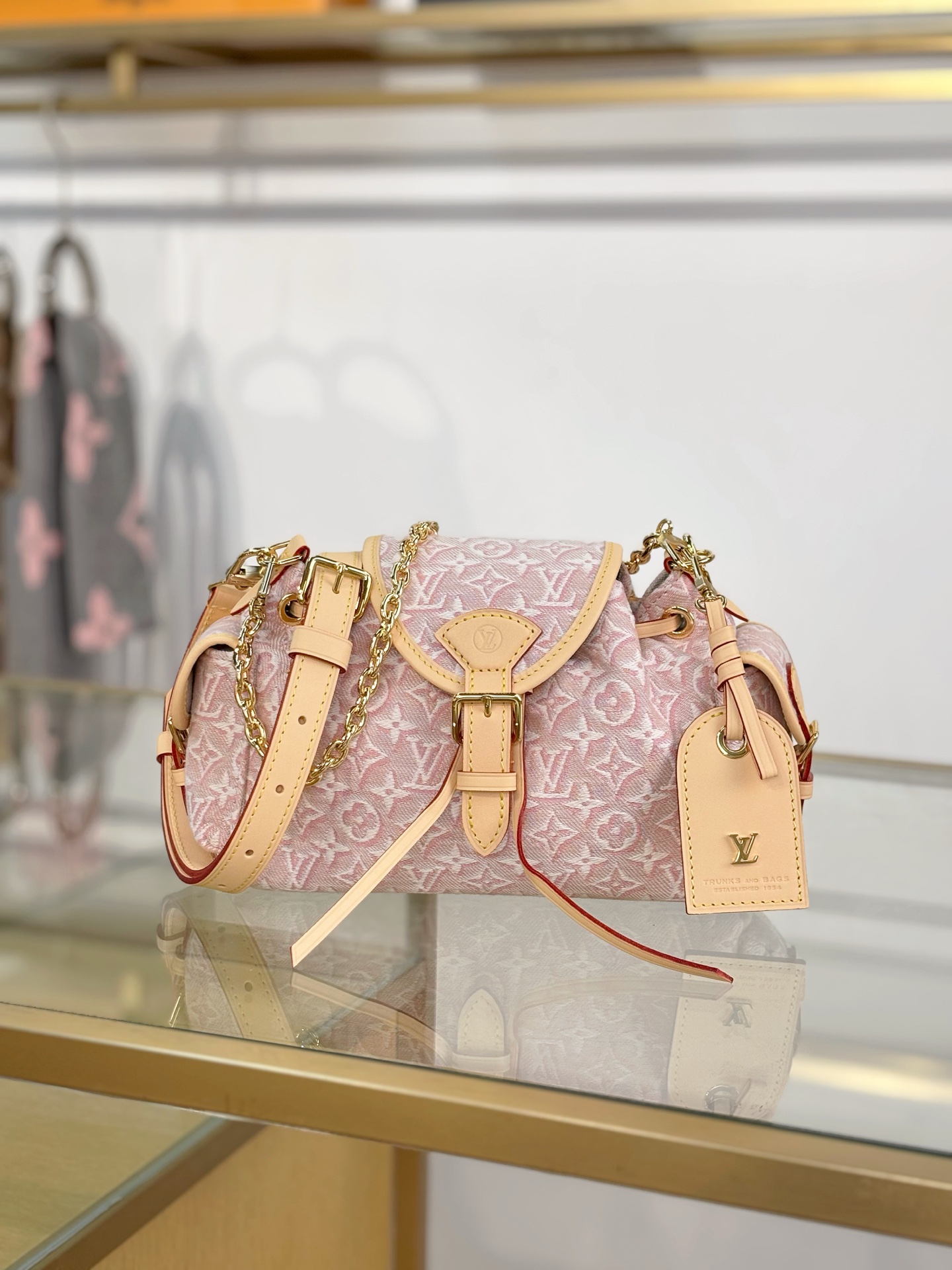 【特级MB动态163c芯片版原厂皮】 ODYSSÉE 小号手袋 型号：M29974粉色 材料：A级全钢五金，进口原厂面料