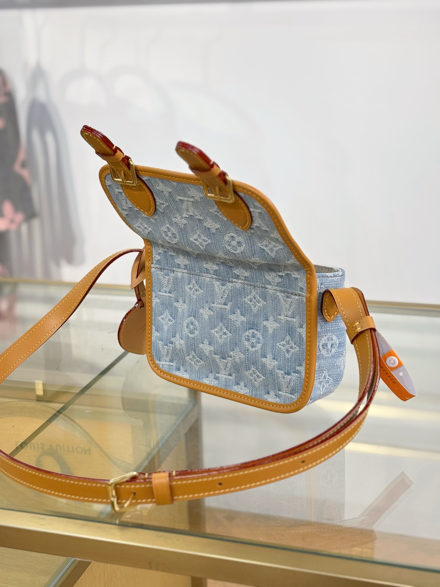 【特级MB163c芯片版原厂皮】 SATCHEL 迷你斜挎包 型号：M2A647牛仔蓝 材料：A级全钢五金，进口原厂面料