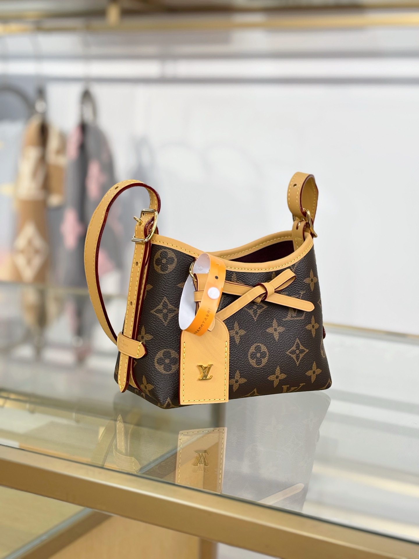 【特级MB163c芯片版原厂皮】 NANO CARRYALL 手袋 型号：M2A711老花 材料：A级全钢五金，进口原厂