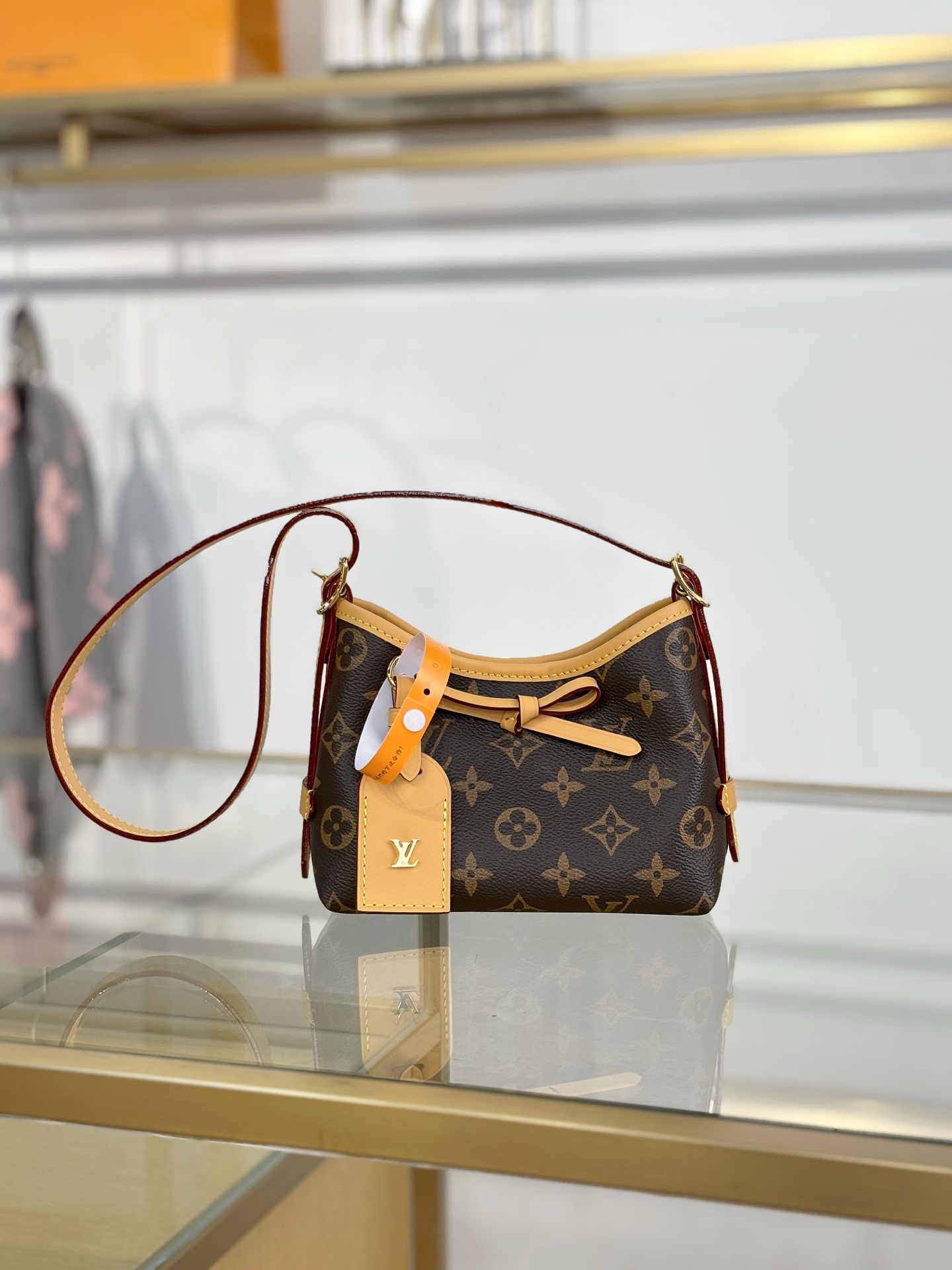 【特级MB163c芯片版原厂皮】 NANO CARRYALL 手袋 型号：M2A711老花 材料：A级全钢五金，进口原厂