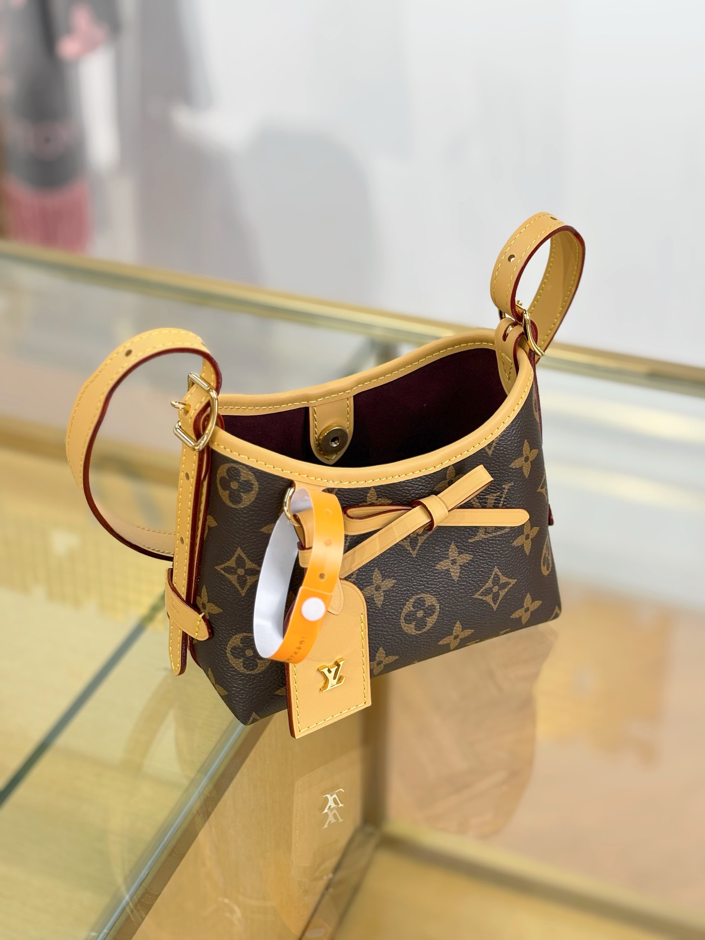【特级MB163c芯片版原厂皮】 NANO CARRYALL 手袋 型号：M2A711老花 材料：A级全钢五金，进口原厂