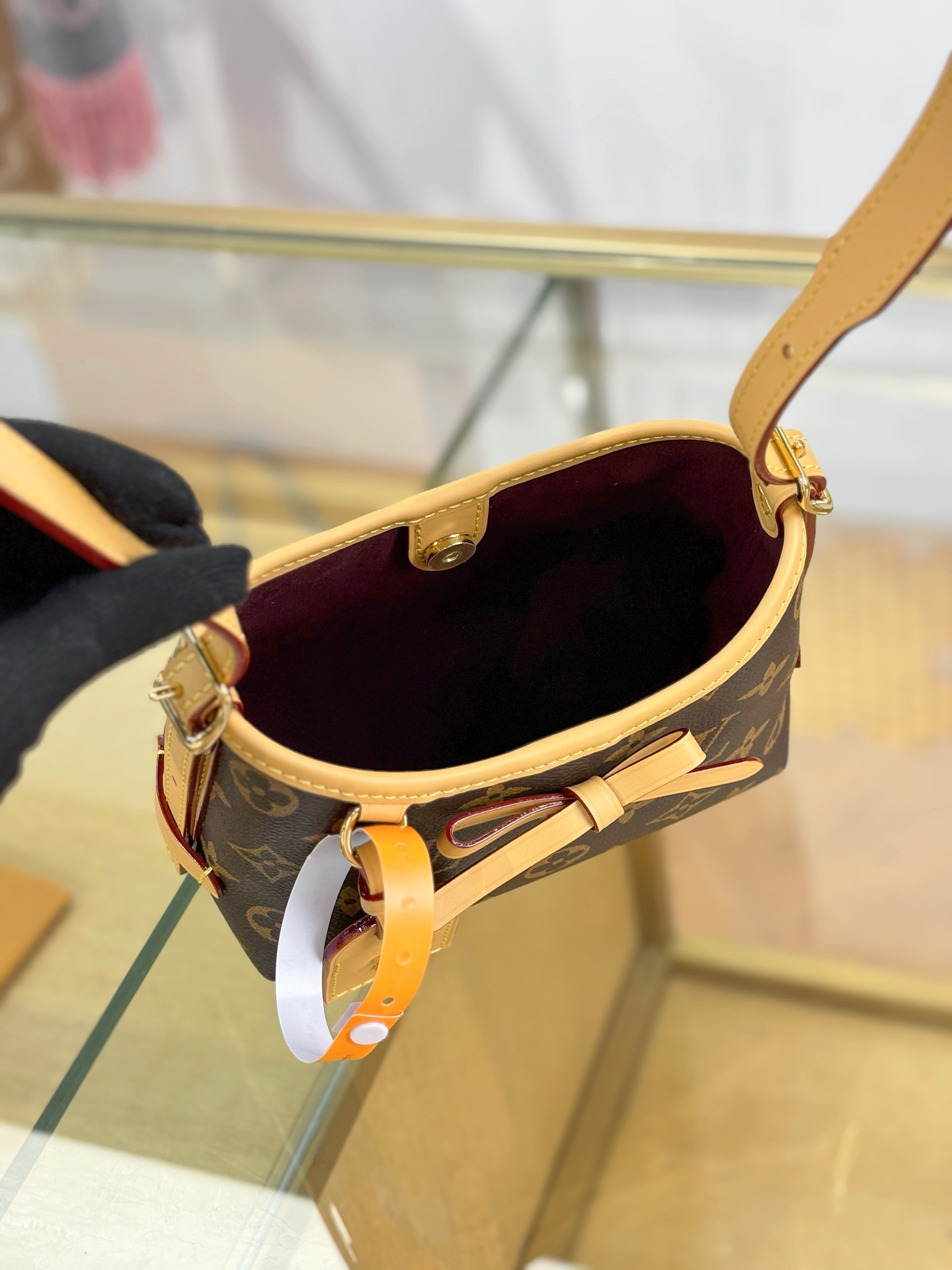 【特级MB163c芯片版原厂皮】 NANO CARRYALL 手袋 型号：M2A711老花 材料：A级全钢五金，进口原厂