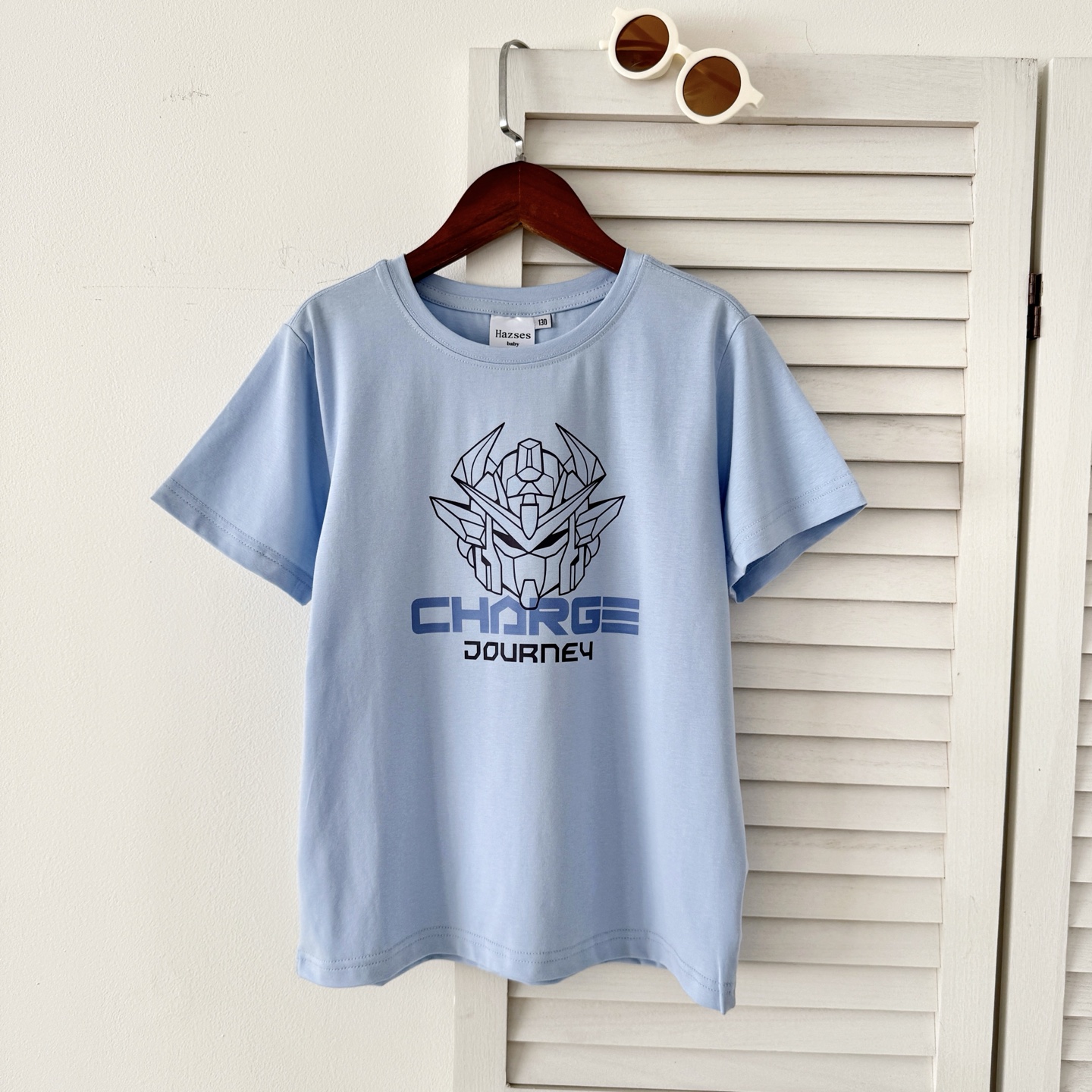 跑量69.9@一件120-180 CHARGE Camiseta infantil de alta calidad de algodón de hielo y porcelana, tallas: 120-180, colores: ve…
