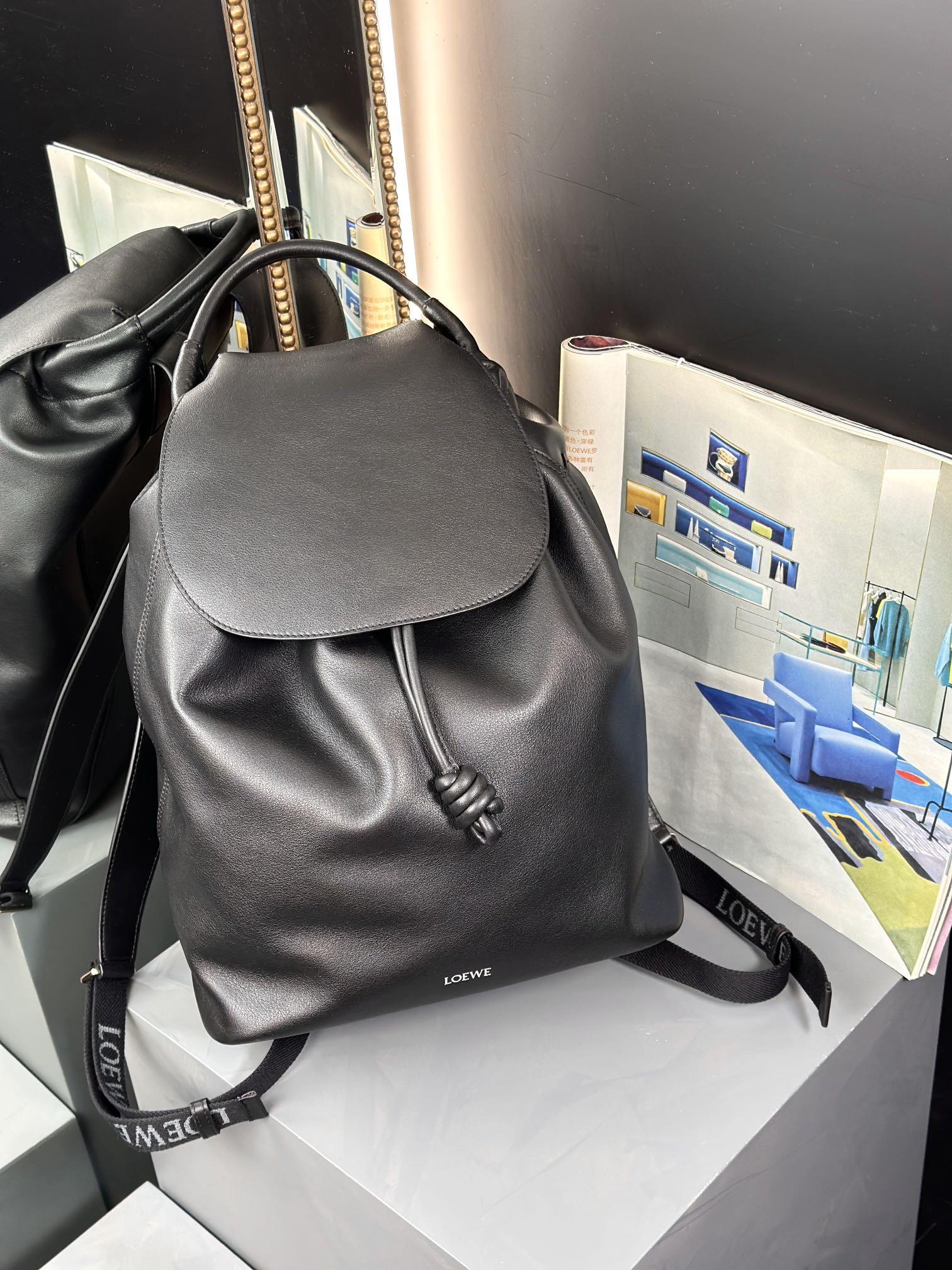 Loewe Flamenco Taschen Rucksack Schwarz