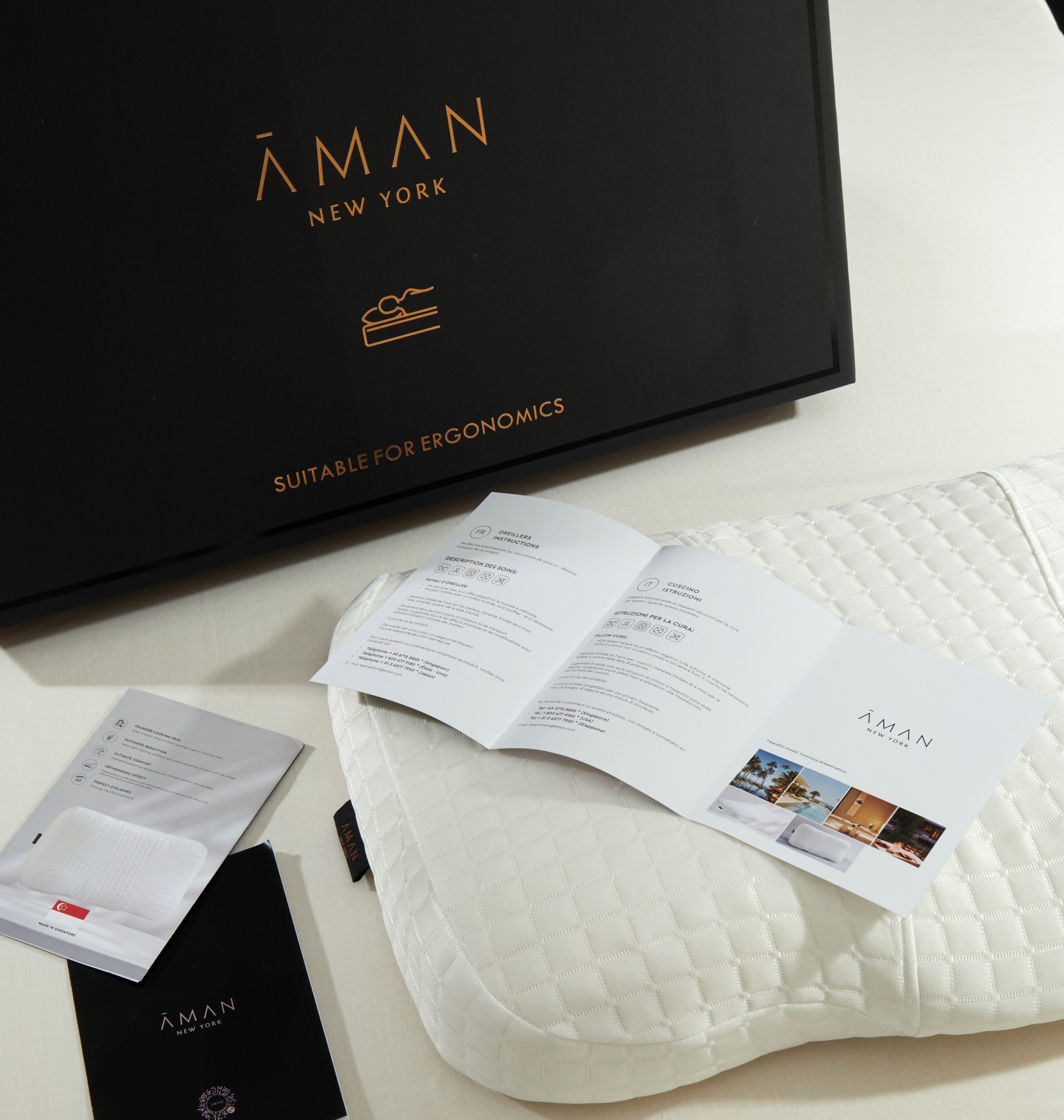 **Aman Hotels & Resorts Pillow** - Comprehensive 6