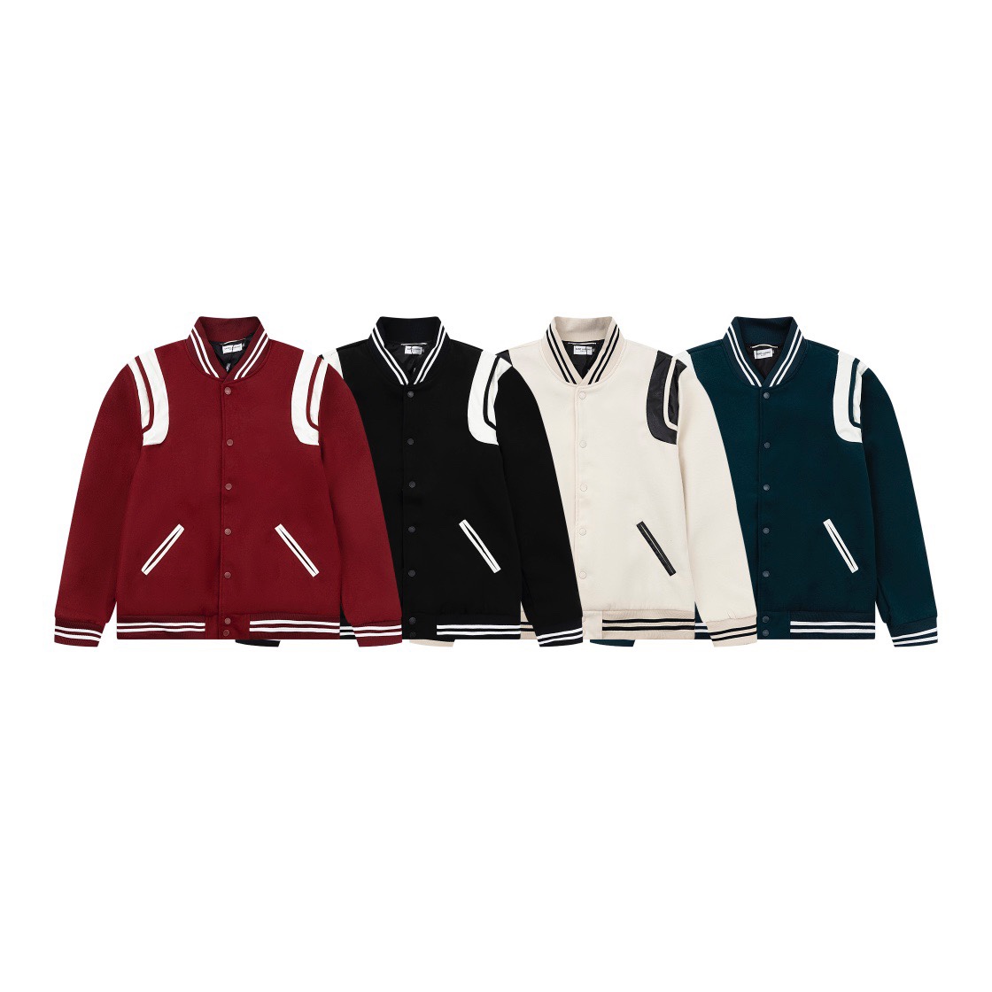 YSL Puffer Jacket: White Base, Custom Upgrades, Multiple Colors, Various Sizes - 图片 1