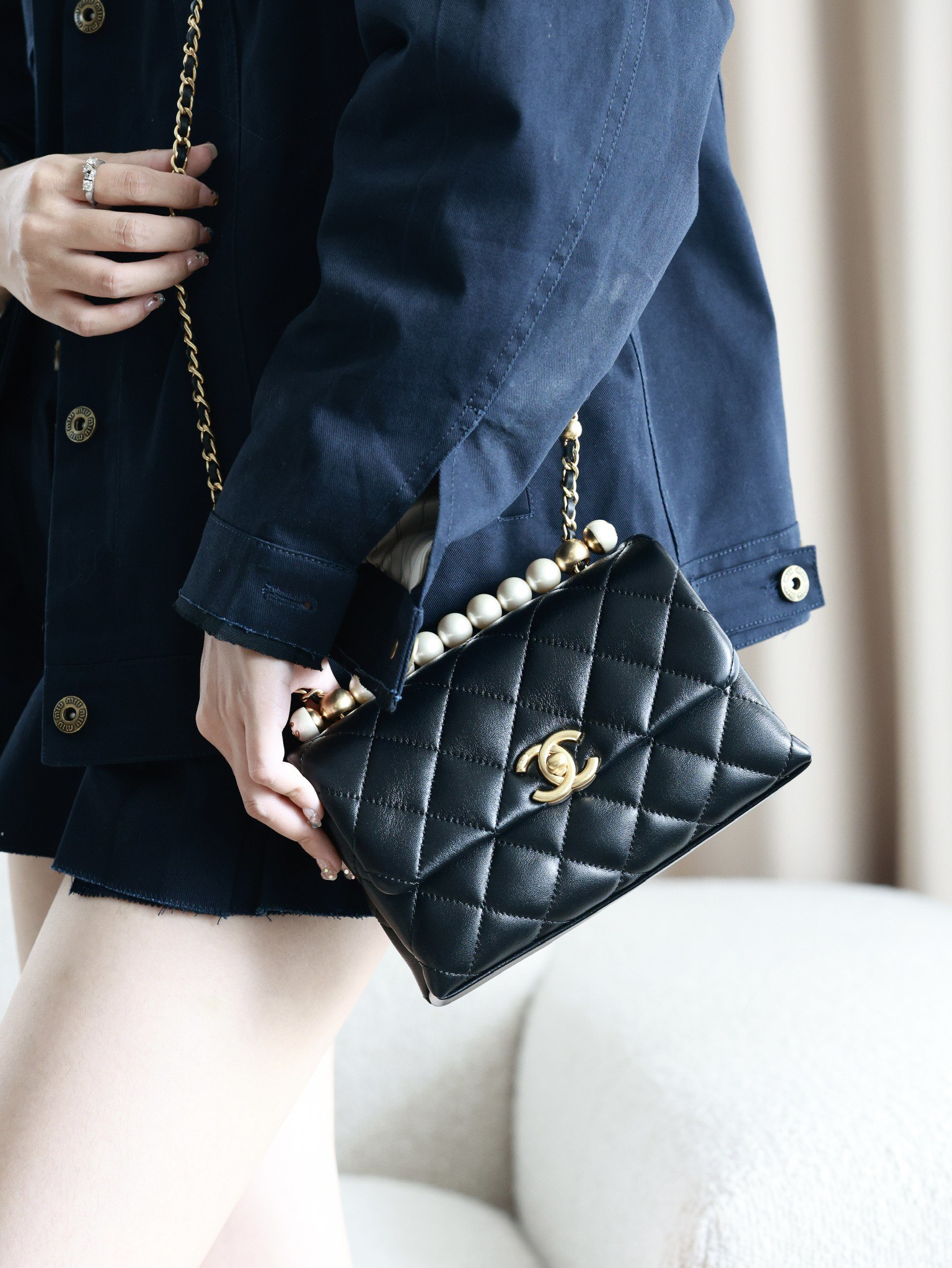 Chanel Classic Handcrafted Luxury Leather Shoulder Bag Ref.15AF968C 3