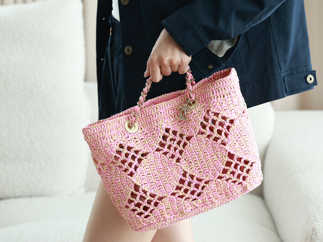 chanel 2024 草编购物袋 5