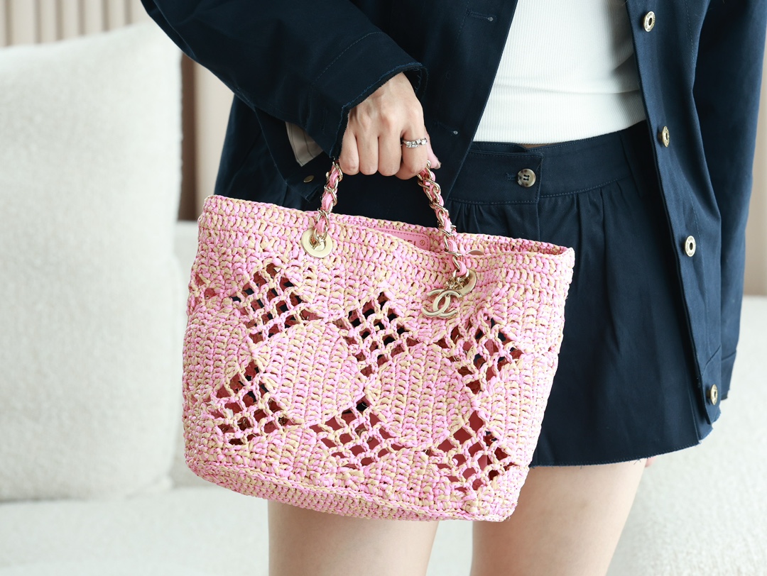 chanel 2024 草编购物袋 6