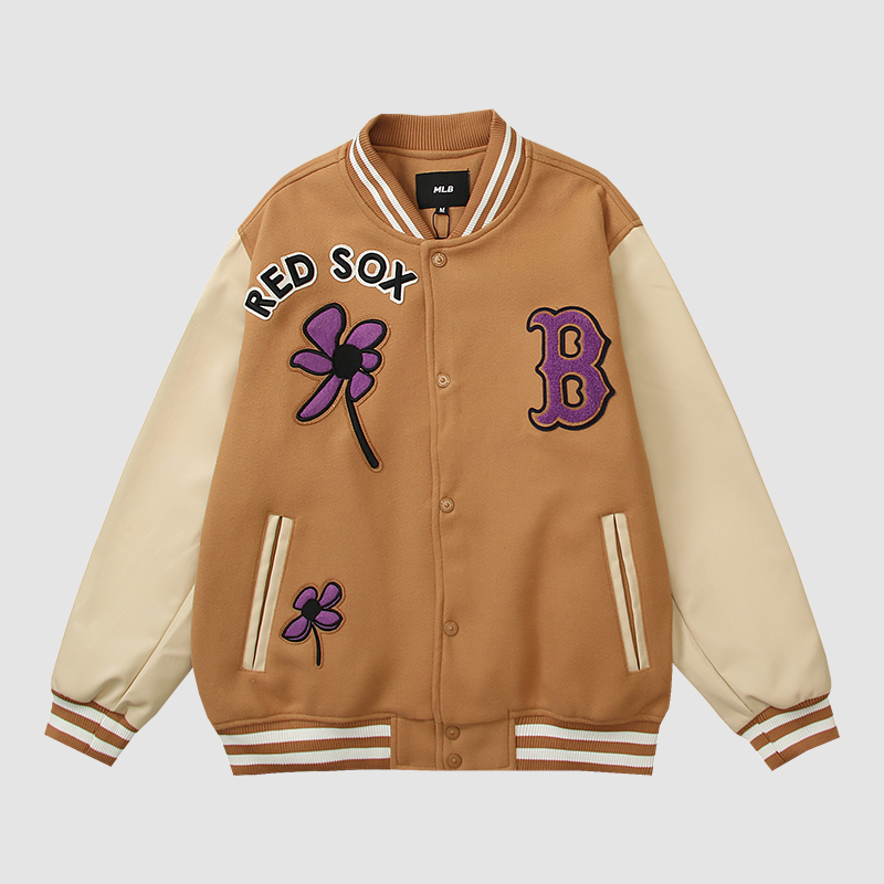 🔥Número de modelo 563 MLB 2023 versión alta, chaqueta de béisbol con botonadura simple y letras bordadas. Ta…