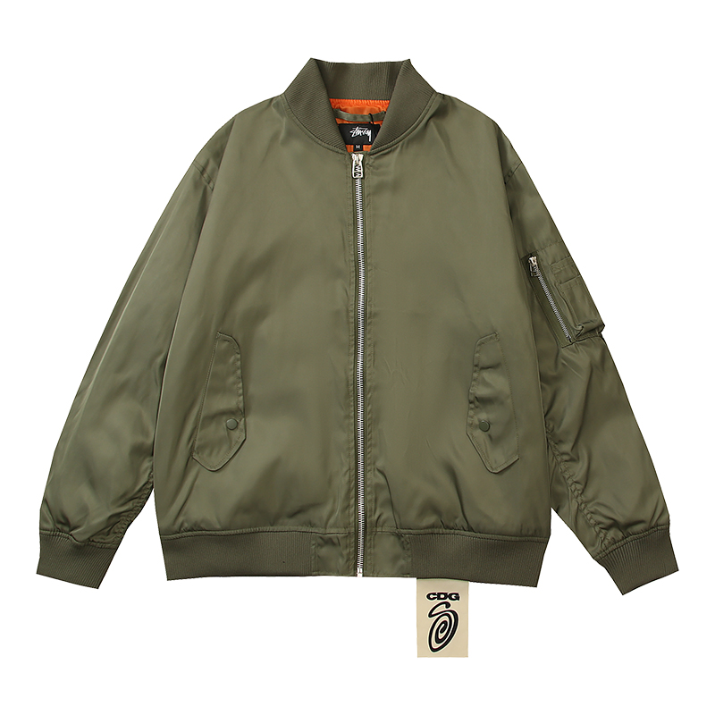 🔥Modelo 566🔥 Chaqueta Stussy, edición colaboración Stussy CDG AM1 de alta versión, chaqueta con bordado de …