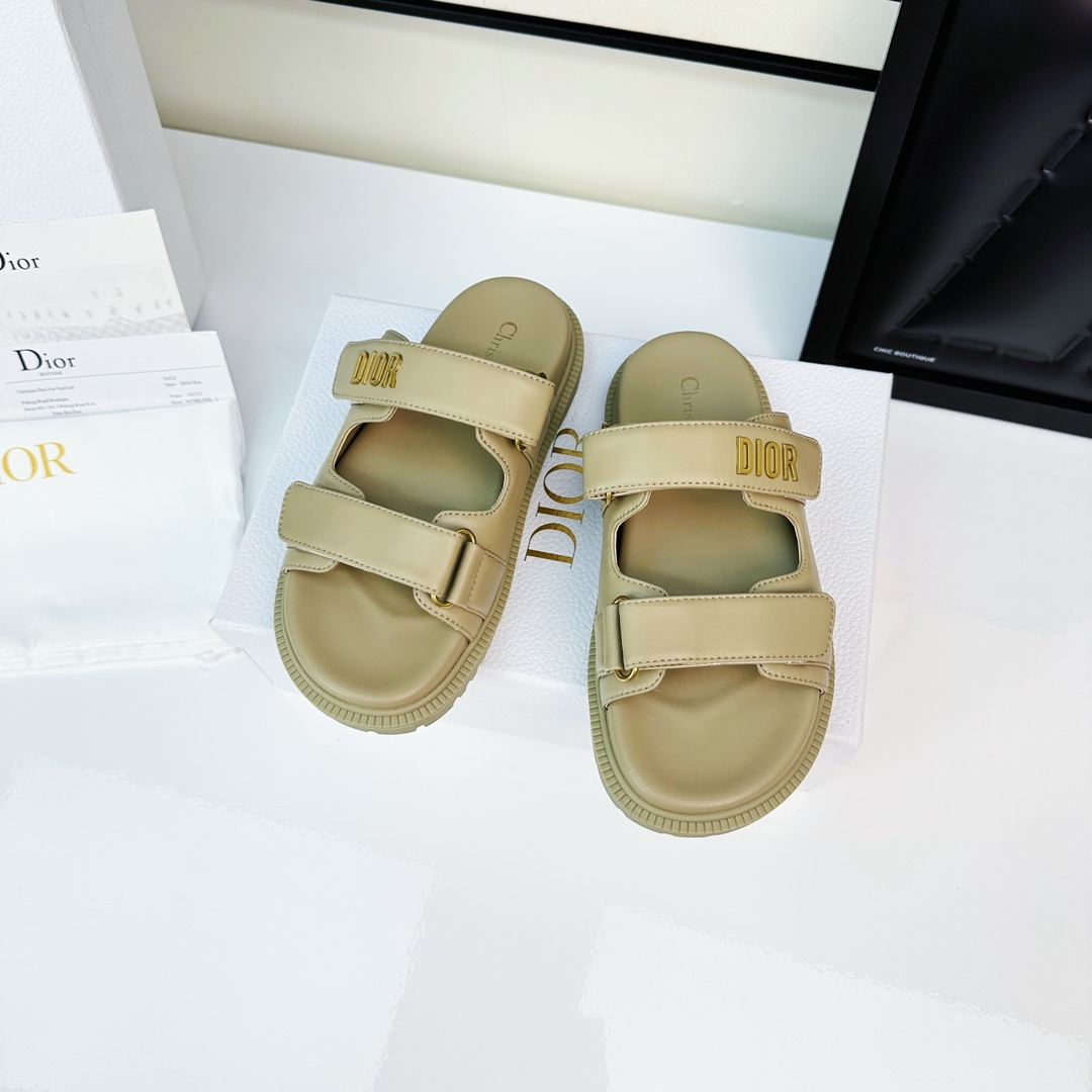 NO:412733,Leather khaki, slippers, slippers19860909皮面卡其,拖鞋,slippers,Women's Shoes