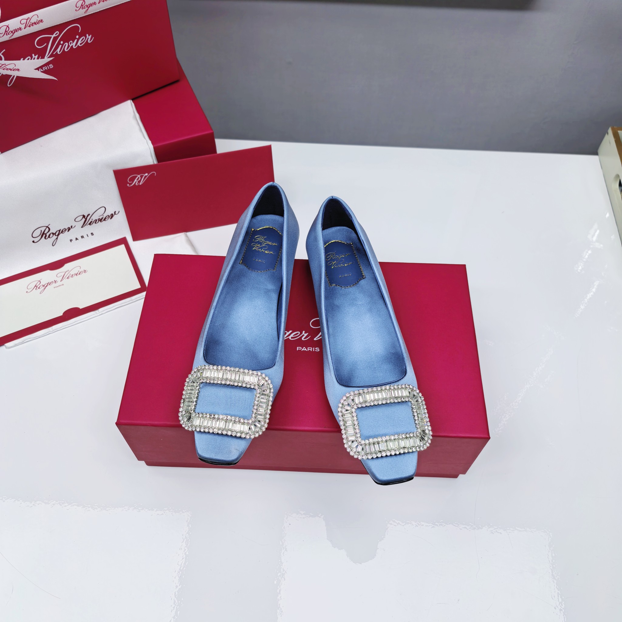 NO:237909,2.5CM-Mist Blue, Single Shoes198609092.5CM-雾蓝色,单鞋,Women's Shoes