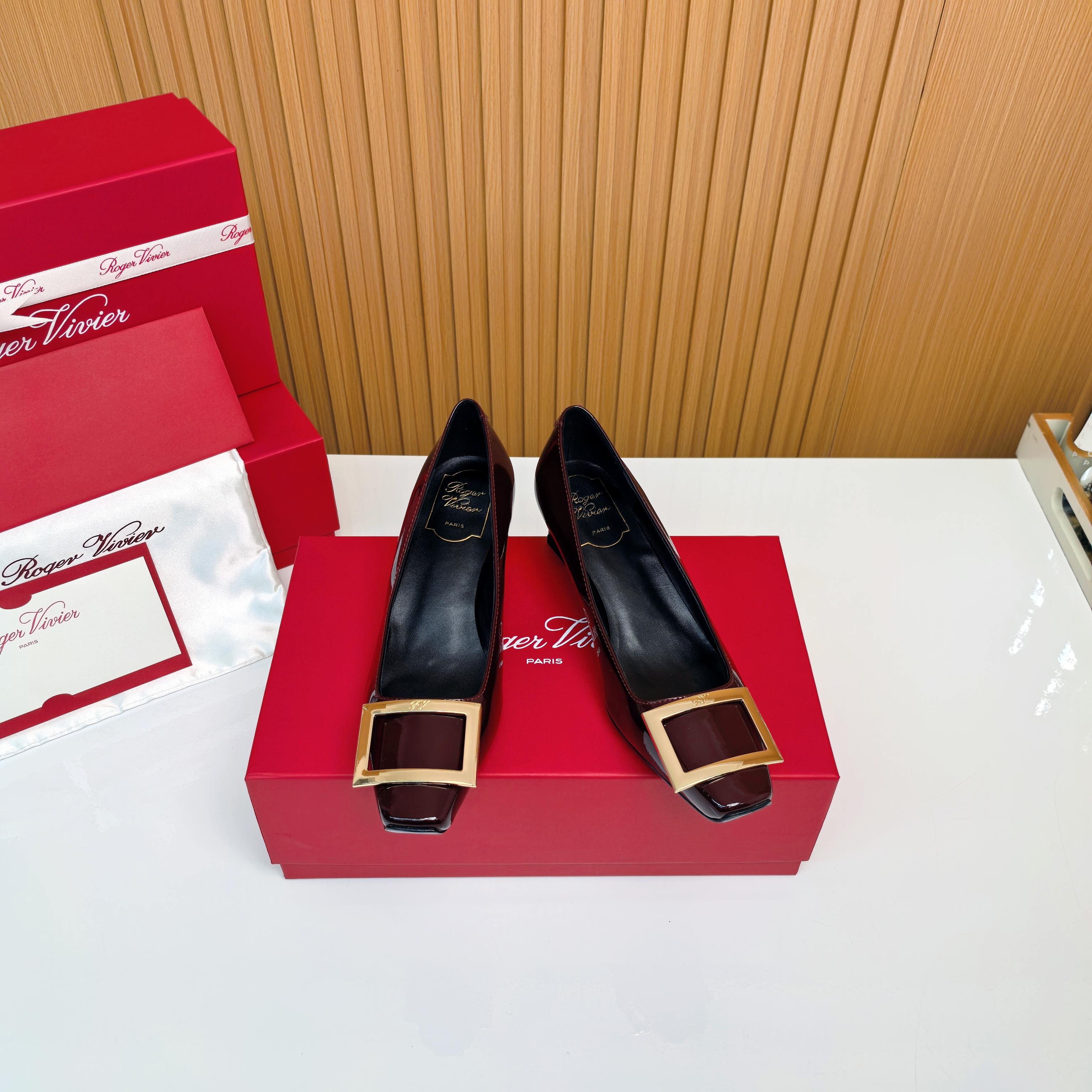 NO:751367,RV 4.5cm horn heels 'Cherry Red', single shoes19860909RV 4.5cm喇叭跟『车厘子红』,单鞋,Women's Shoes