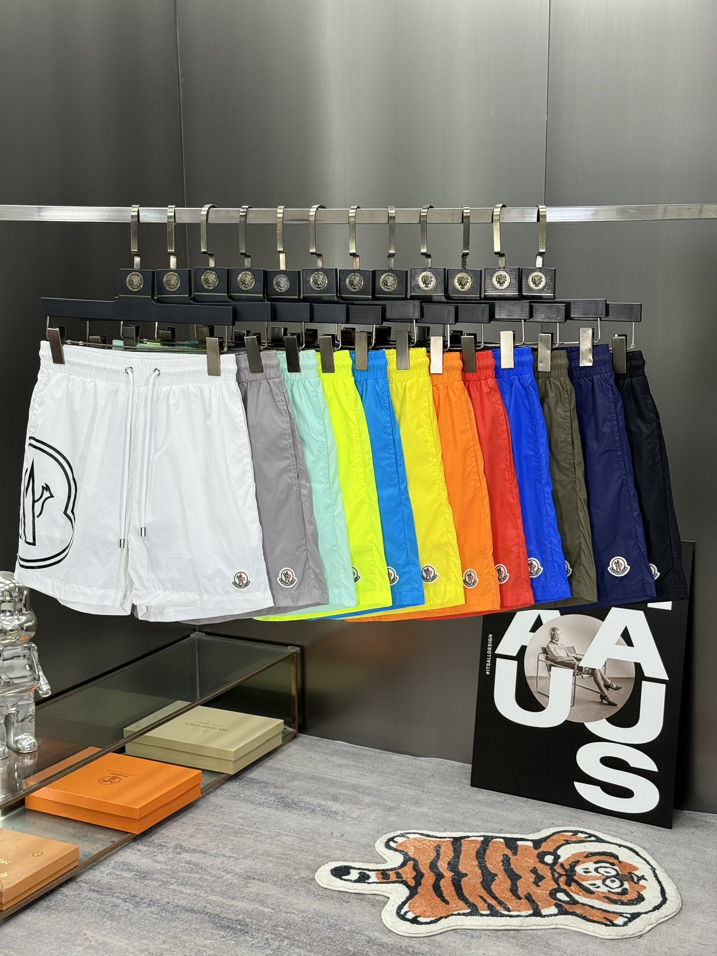 MONCLER Men's White Swim Trunks Summer Casual Shorts with Logo M-3XL 4 i1715372138 3989 8