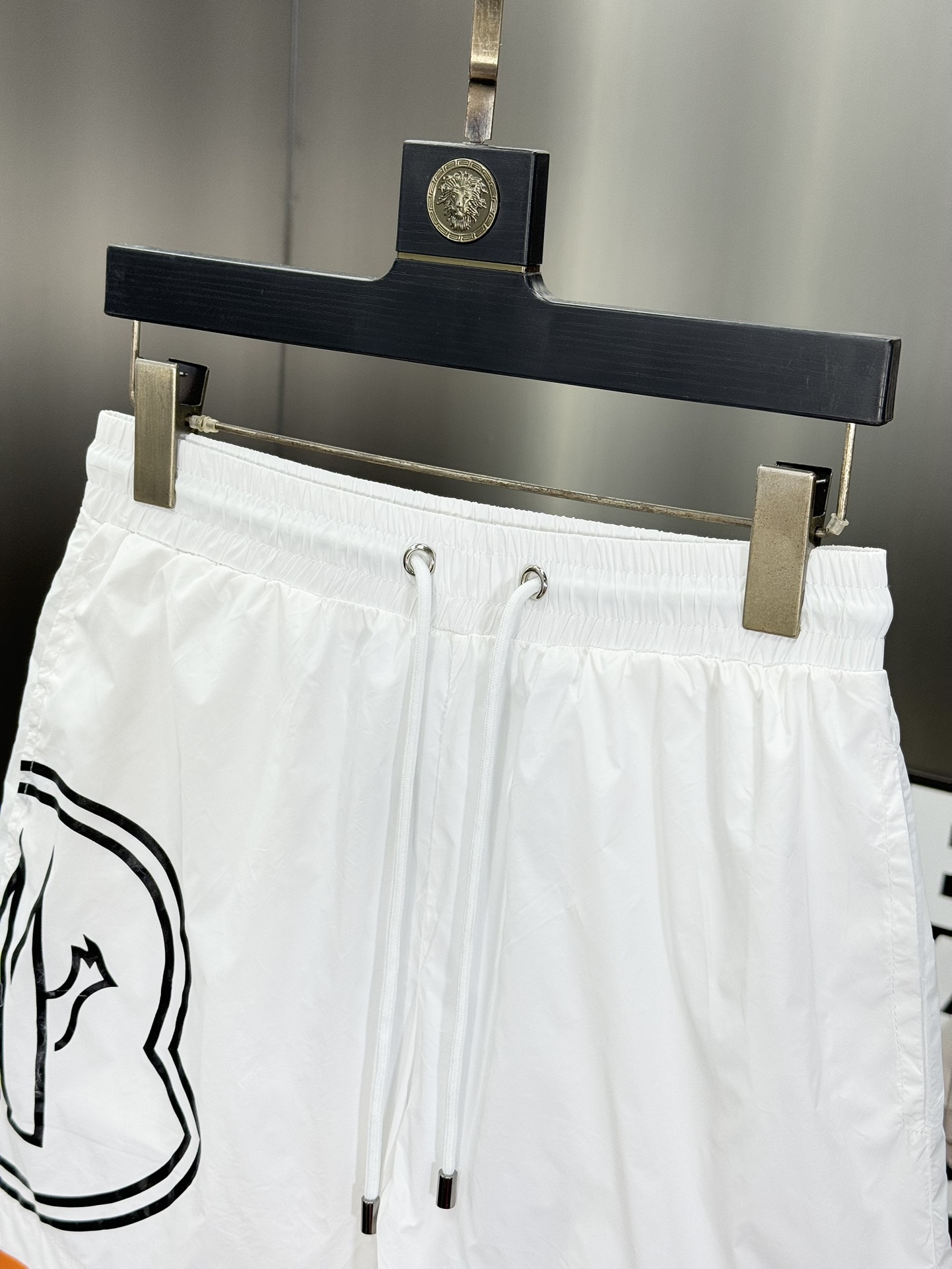 MONCLER Men's White Swim Trunks Summer Casual Shorts with Logo M-3XL 9 i1715372138 9112 6