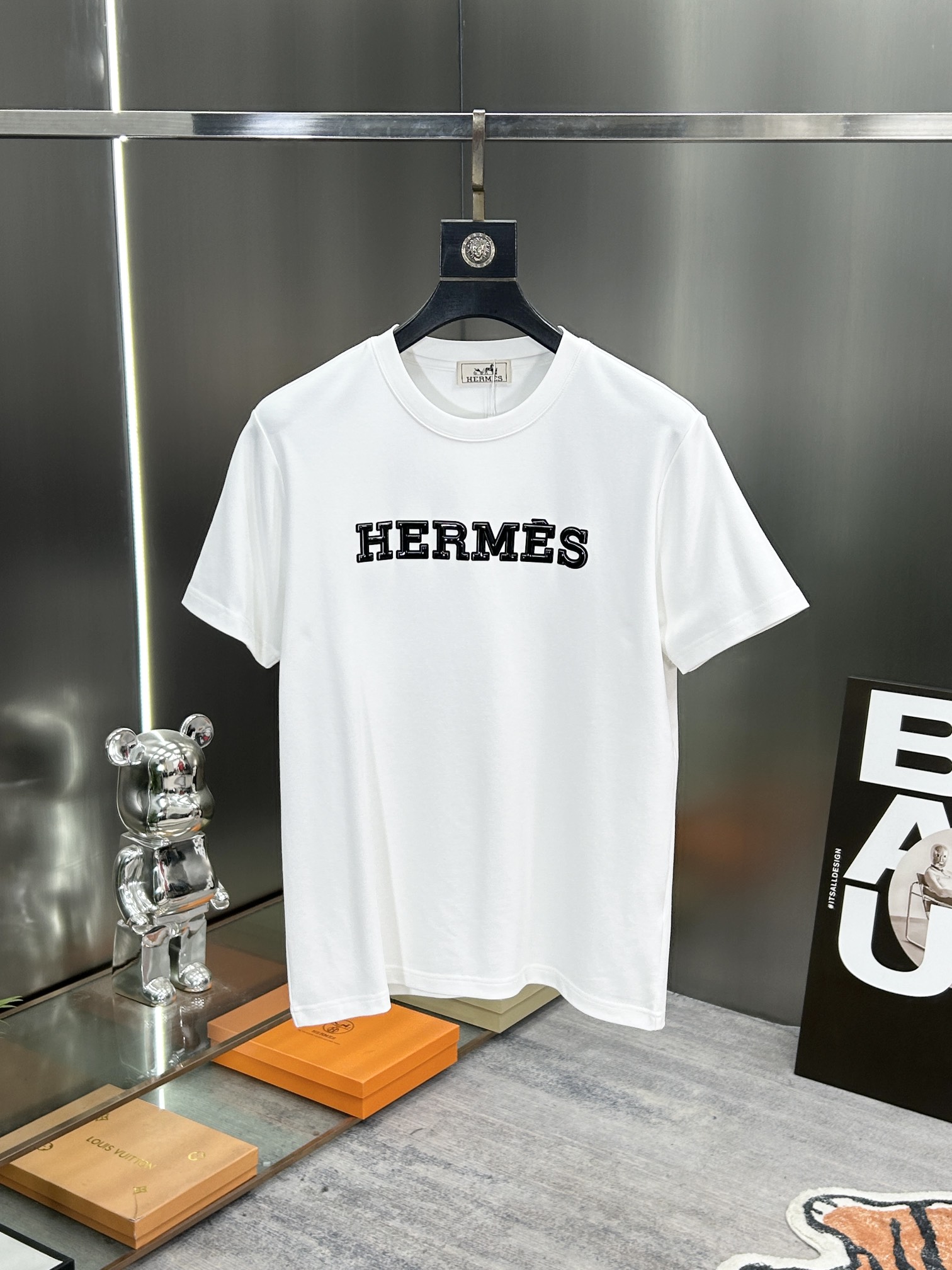 Hermes Clothing T-Shirt Spring/Summer Collection Fashion Short Sleeve