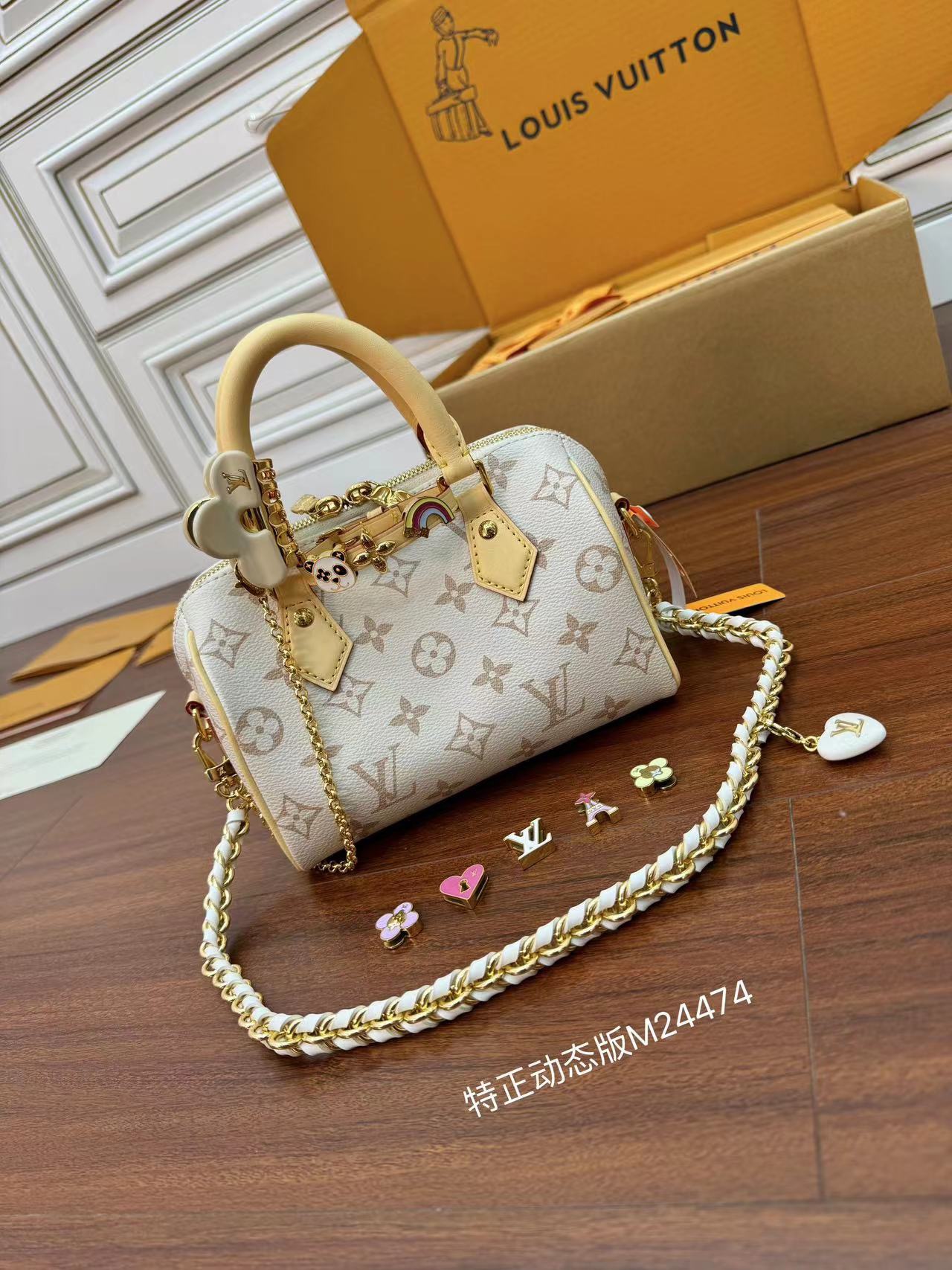 Louis Vuitton Monogram Empreinte Nano Speedy Bag M24474