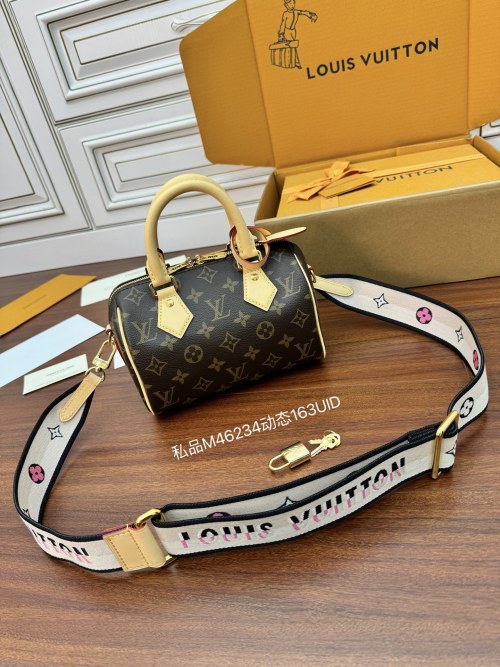 Louis Vuitton Monogram Nano Speedy Bag M46234 with Box and Accessories 1 Louis Vuitton Monogram Nano Speedy Bag M46234 with Box and Accessories